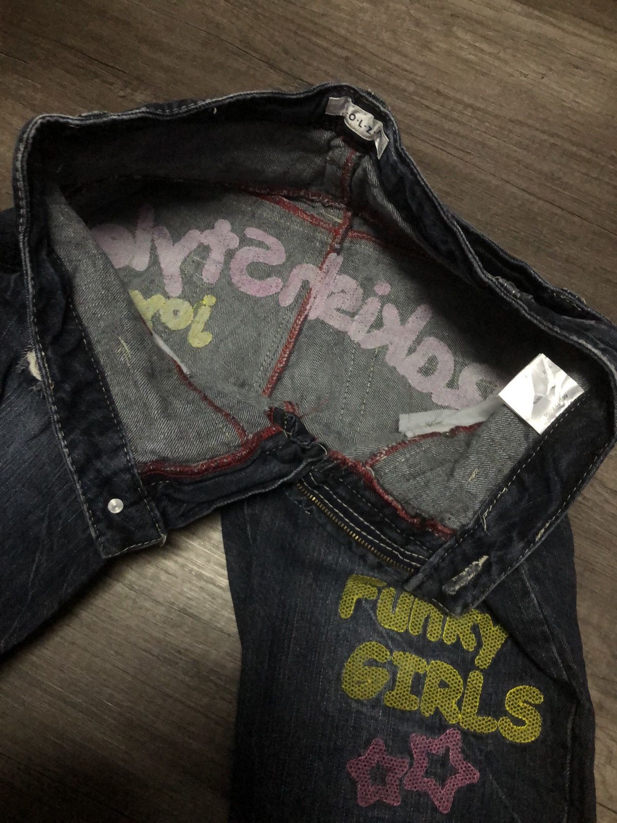 Designer × Japanese Brand C.O.L.Z.A FUNKY GIRLS RAKISH STYLE JOY US DOUBLE WAIST JAPAN Size US 32 / EU 48 - 13 Thumbnail