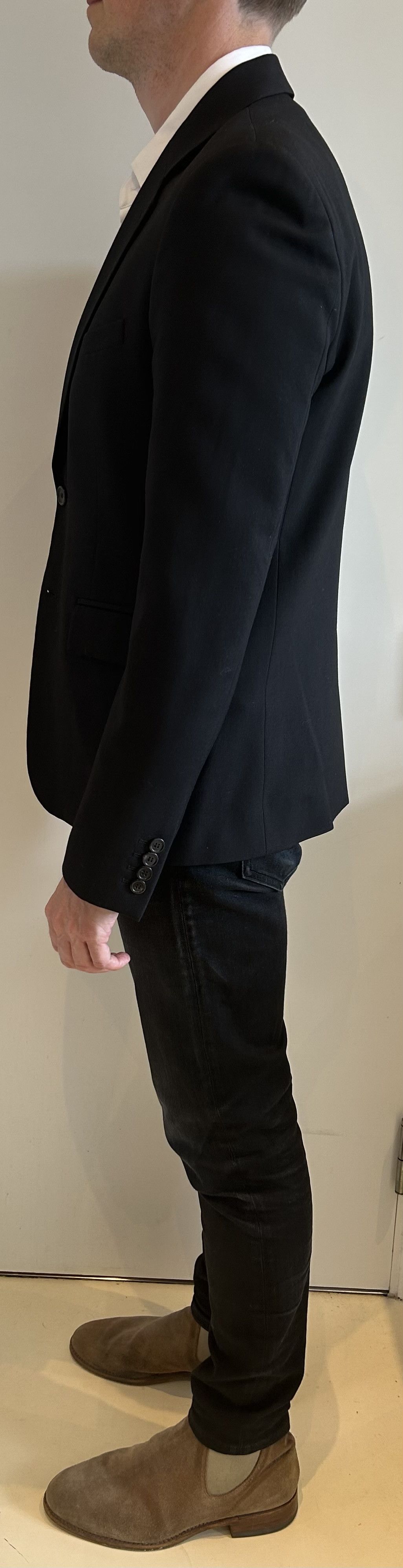 Saint Laurent Paris SLP Slim Black Jacket Size 50 Fits 48 Size 48R - 2 Thumbnail