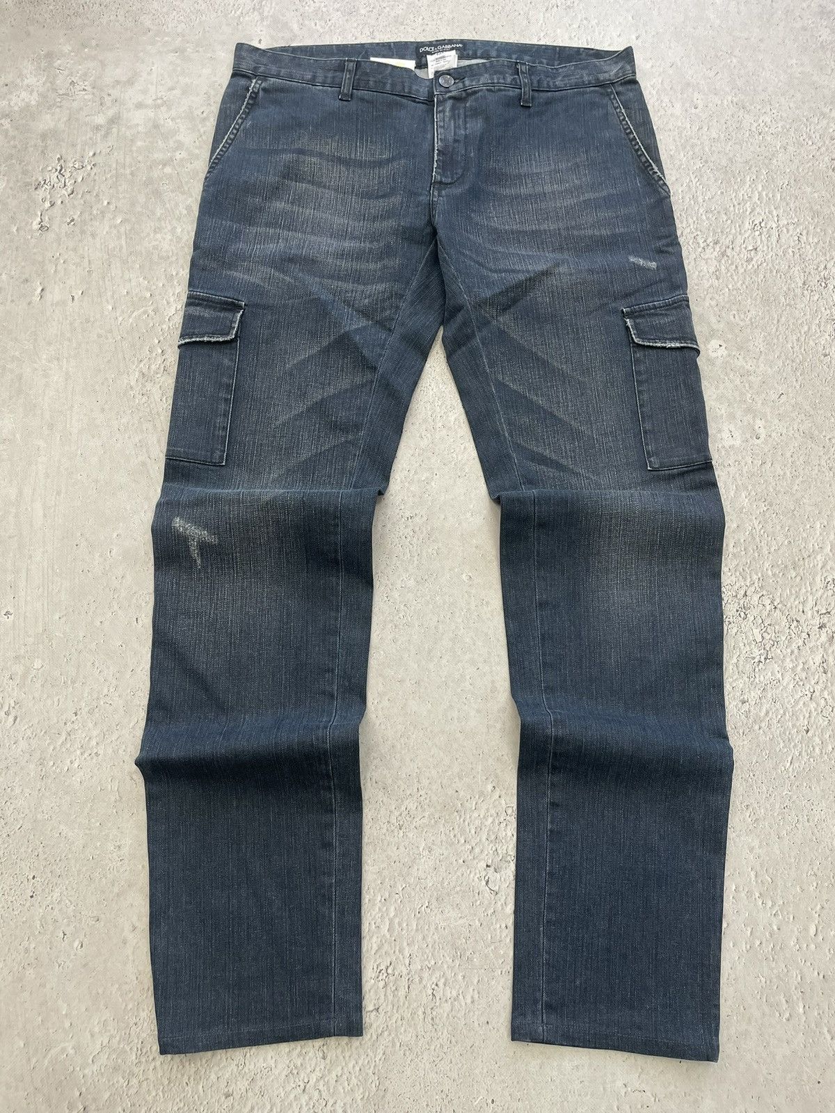 Dolce & Gabbana Dolce gabbana cargo jeans y2k distressed Size US 32 / EU 48 - 1 Thumbnail