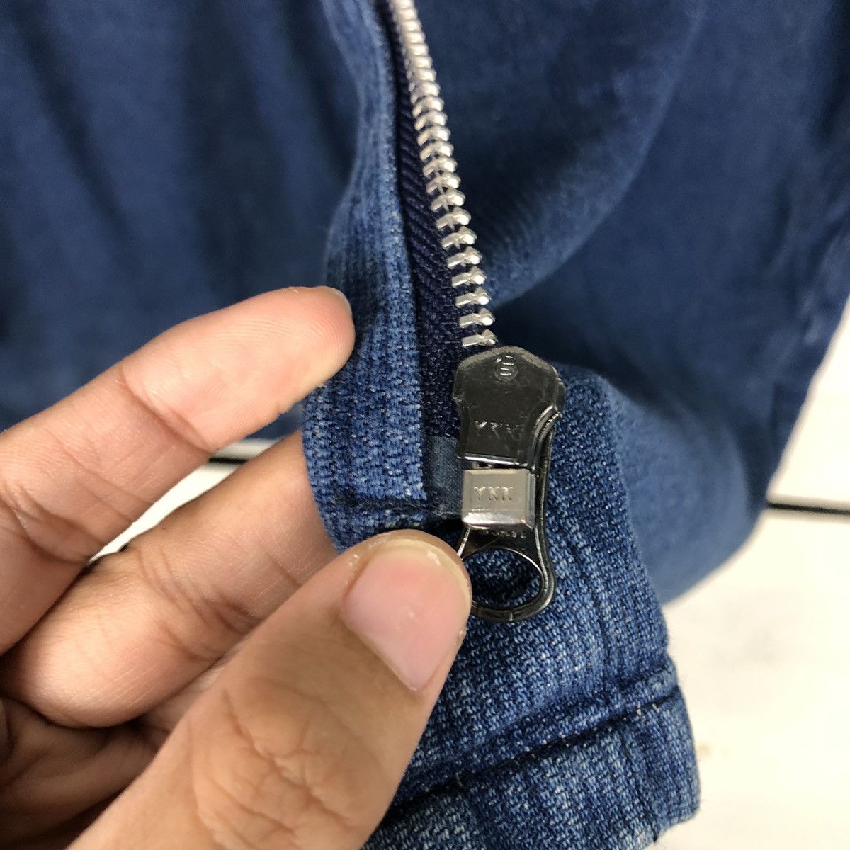 Japanese Brand Rare Witford Classic Oversized Denim Zip Shirt Jacket LL Size US L / EU 52-54 / 3 - 18 Thumbnail