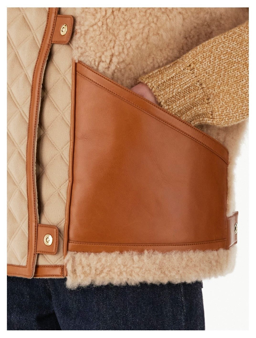 Loro Piana o1srvl11e0525 FAM8546 Shearling/cashmere Maikel Vest Size XL / US 12-14 / IT 48-50 - 4 Thumbnail