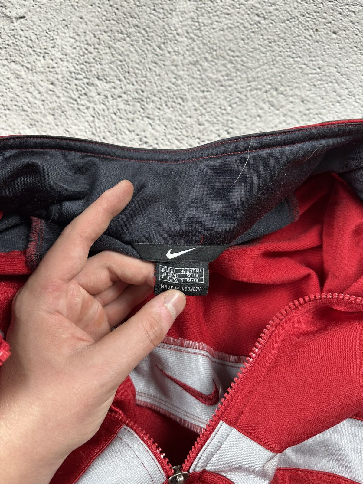 Nike Vintage Nike Olympic Full Zip Hoodie Y2K Washed Style Size US XL / EU 56 / 4 - 9 Thumbnail