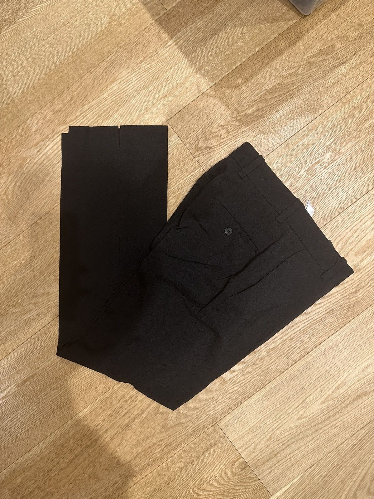 Solid Homme Solid Homme Black Straight Leg Trousers Size US 28 / EU 44 - 1 Thumbnail