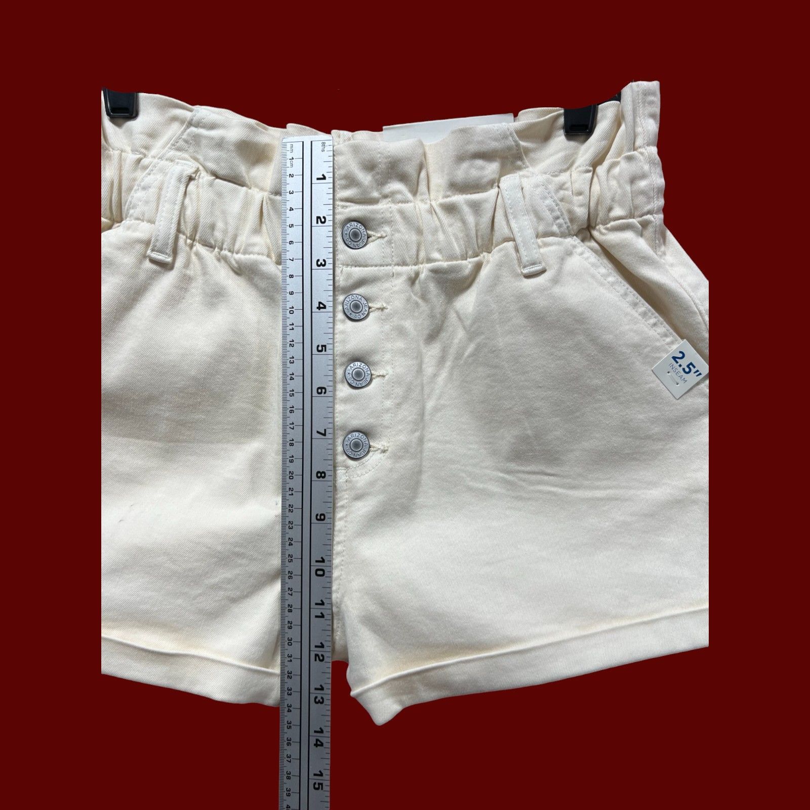Arizona Jean Co. Arizona - Women's High Rise Denim Short - Beige - 13 Size 30" / US 8 / IT 44 - 7 Thumbnail