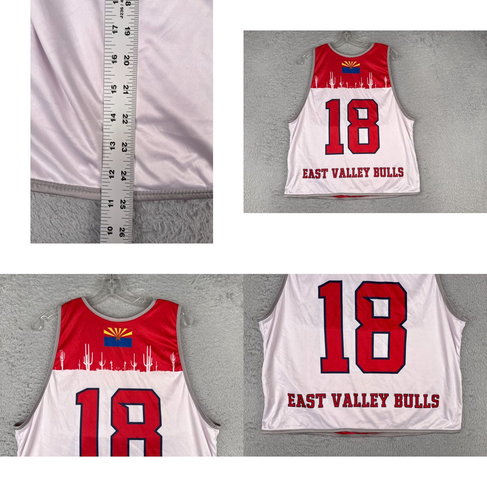 Vintage East Valley Bulls Lacrosse Jersey Shirt Adult Small Red Reversible Tank Size US S / EU 44-46 / 1 - 9 Thumbnail