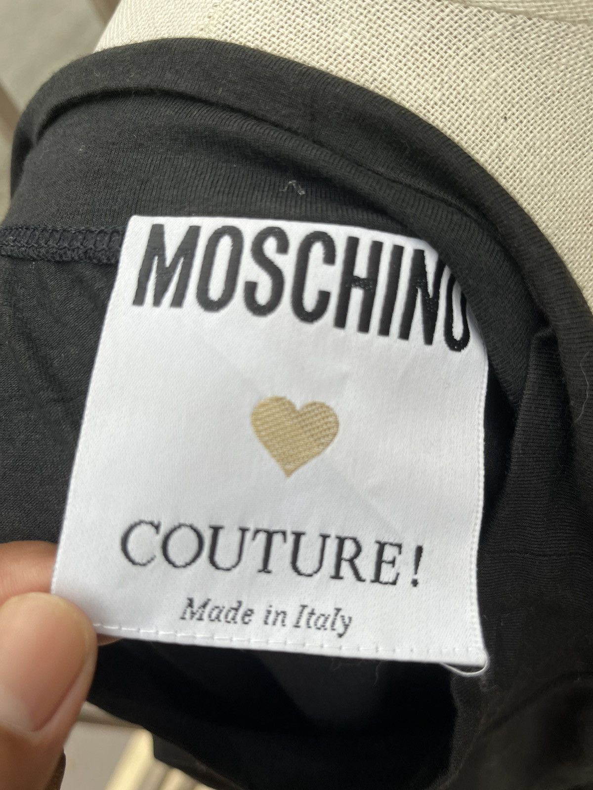 Moschino × Vintage 90s black fringe mini dress Size S / US 4 / IT 40 - 6 Thumbnail
