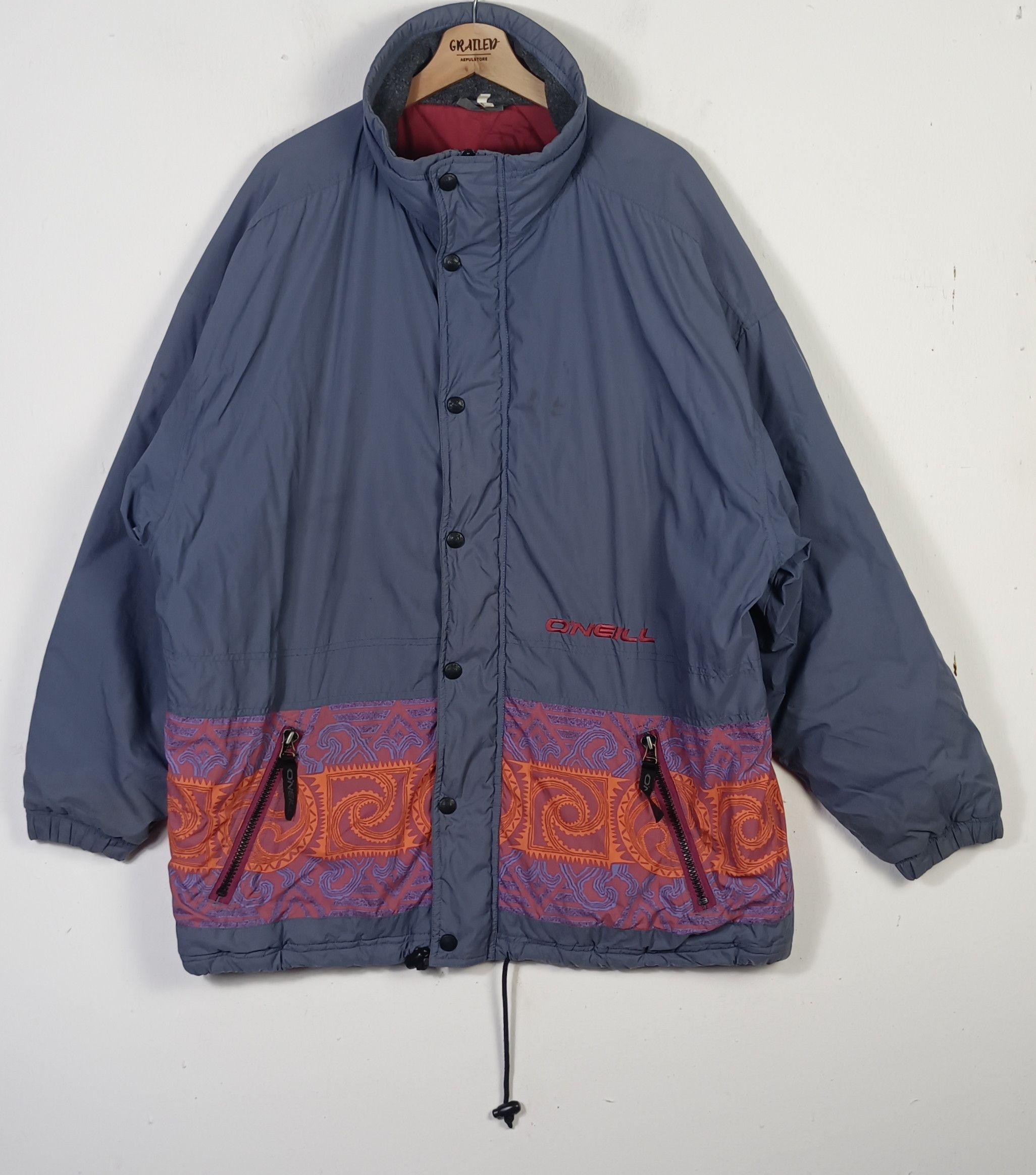 O'Neill × Vintage 90s🔥 Vintage Oneill Art PullOver Jacket Size US XL / EU 56 / 4 - 1 Thumbnail