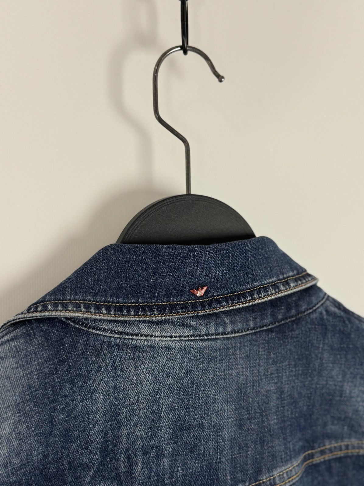 Armani Y2K Armani Jeans Denim Biker Jacket Size S / US 4 / IT 40 - 12 Thumbnail