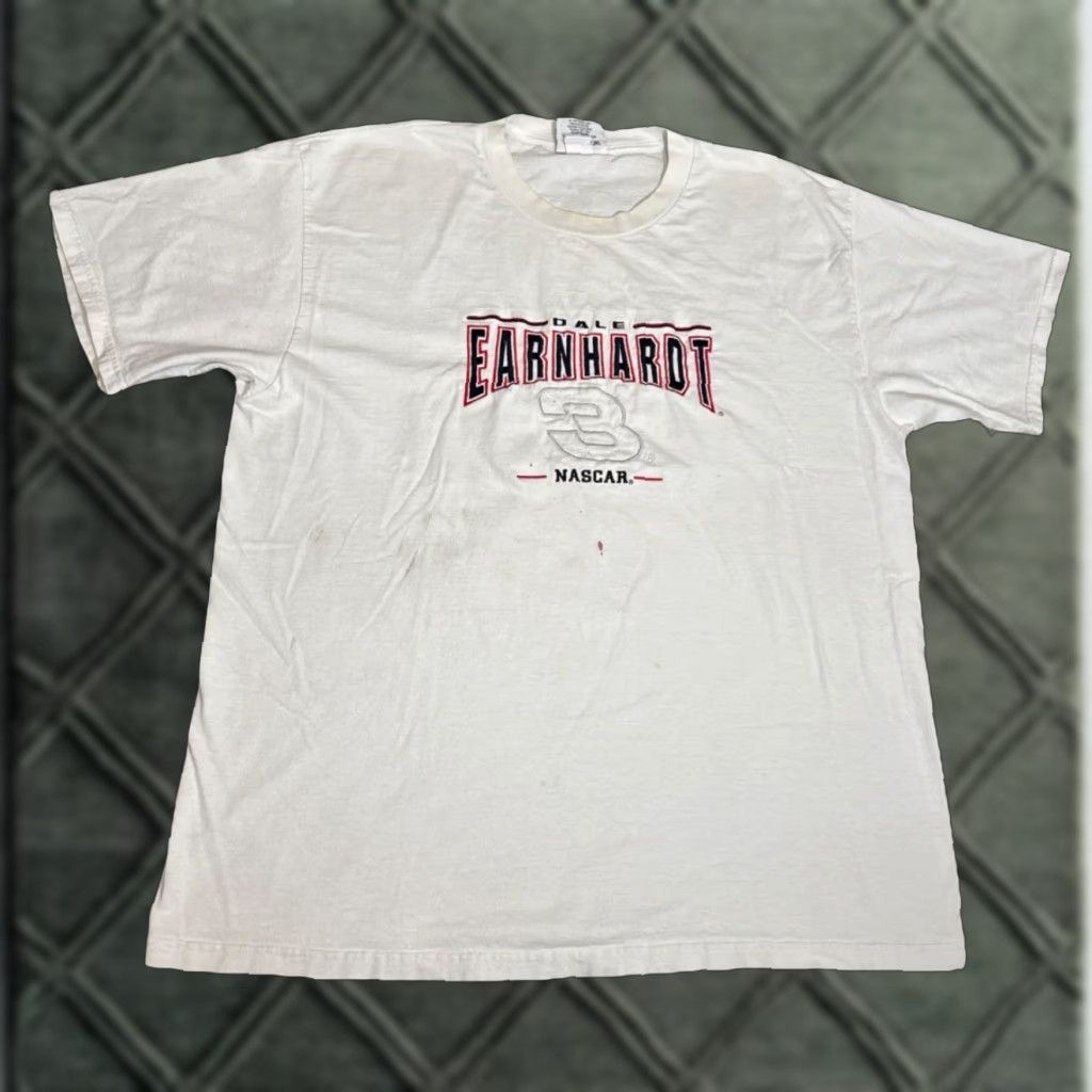 Vintage VINTAGE Dale Earnhardt #3 Embroidered Nascar Racing White T-Shirt XL Chase Mens 90s Size US XL / EU 56 / 4 - 1 Thumbnail