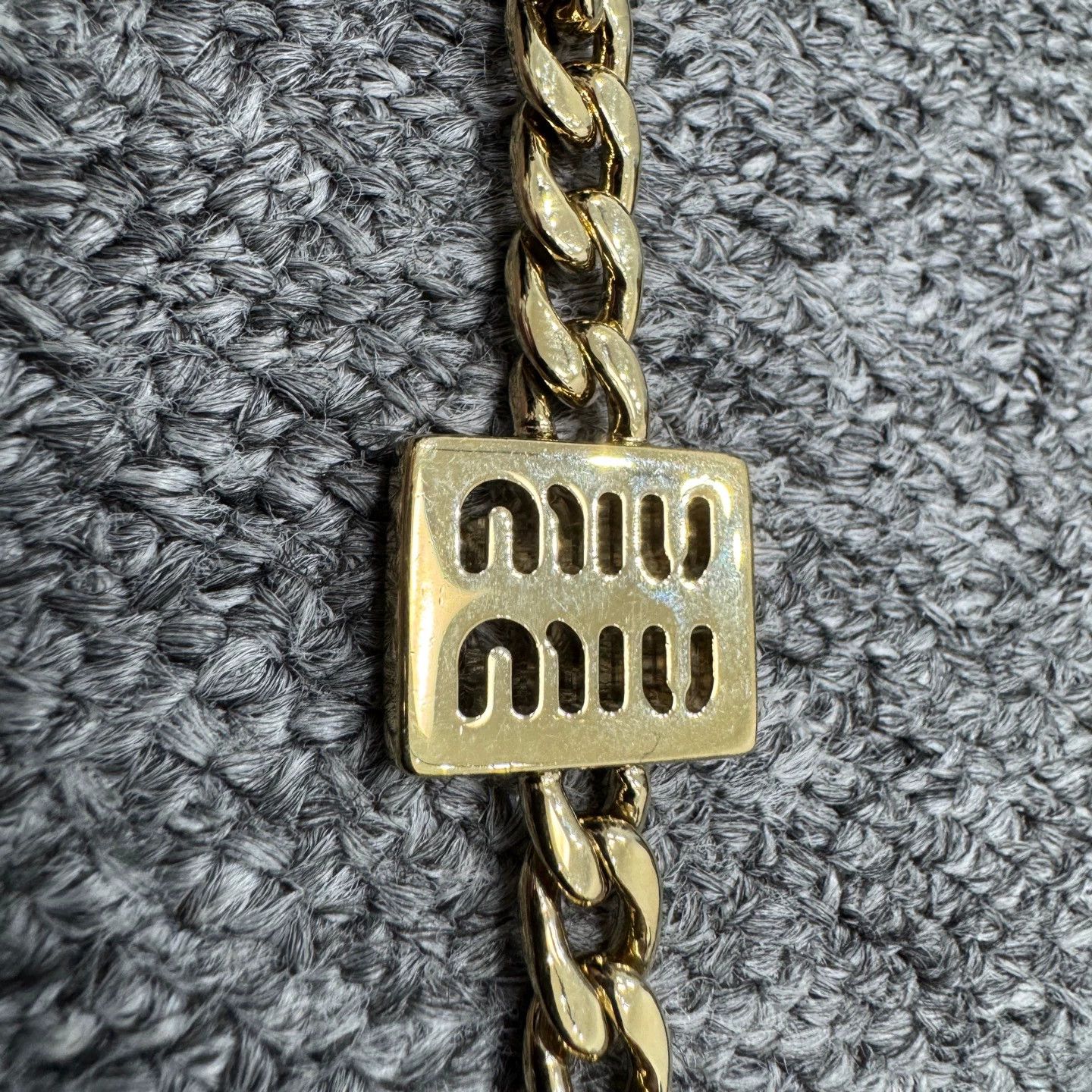 Miu Miu MIU MIU color blocked chain bag charm Size ONE SIZE - 3 Thumbnail