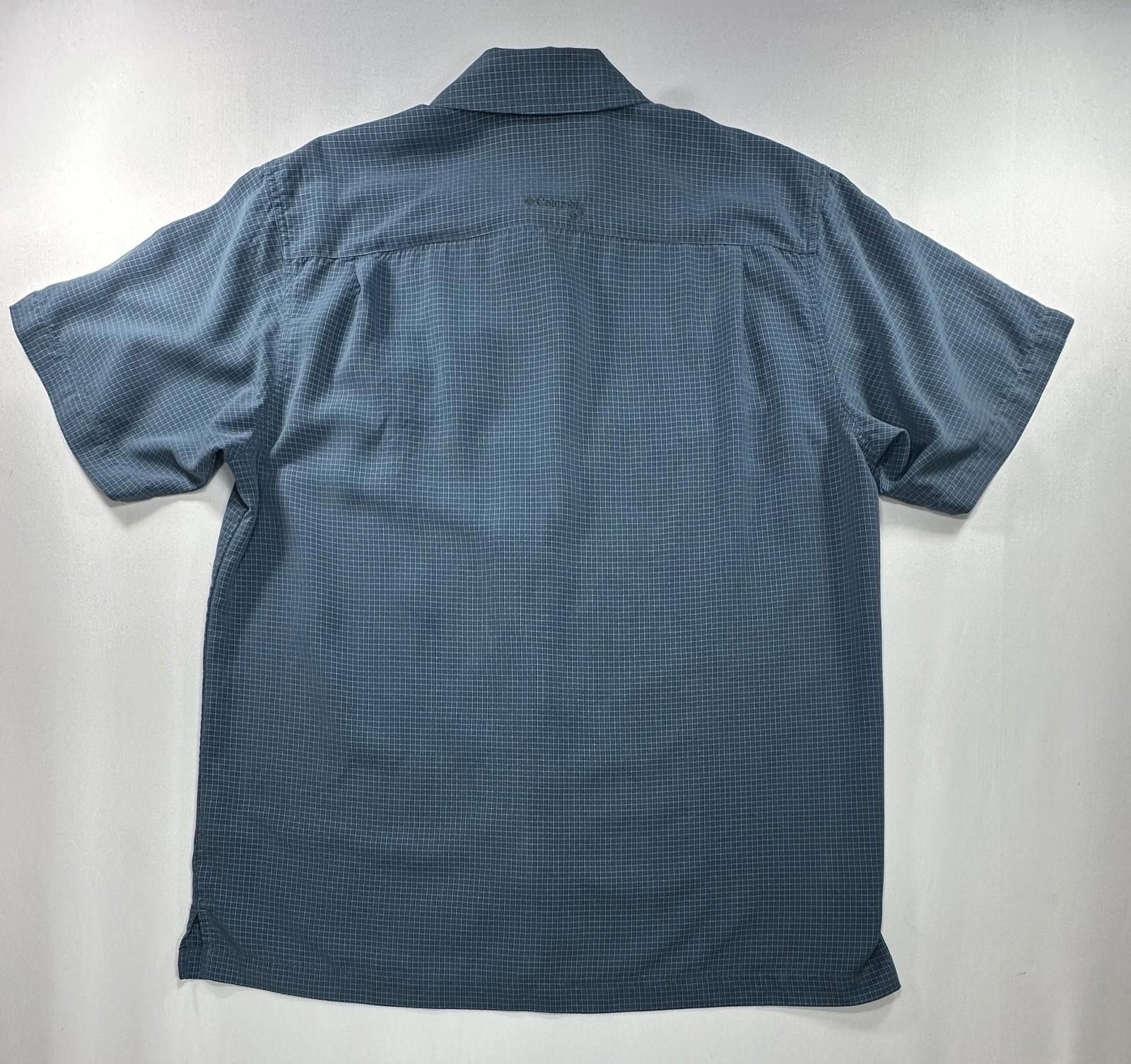 Columbia Columbia Checked Pattern Modal/Poly Button Up Blue Mens M Size US M / EU 48-50 / 2 - 2 Thumbnail