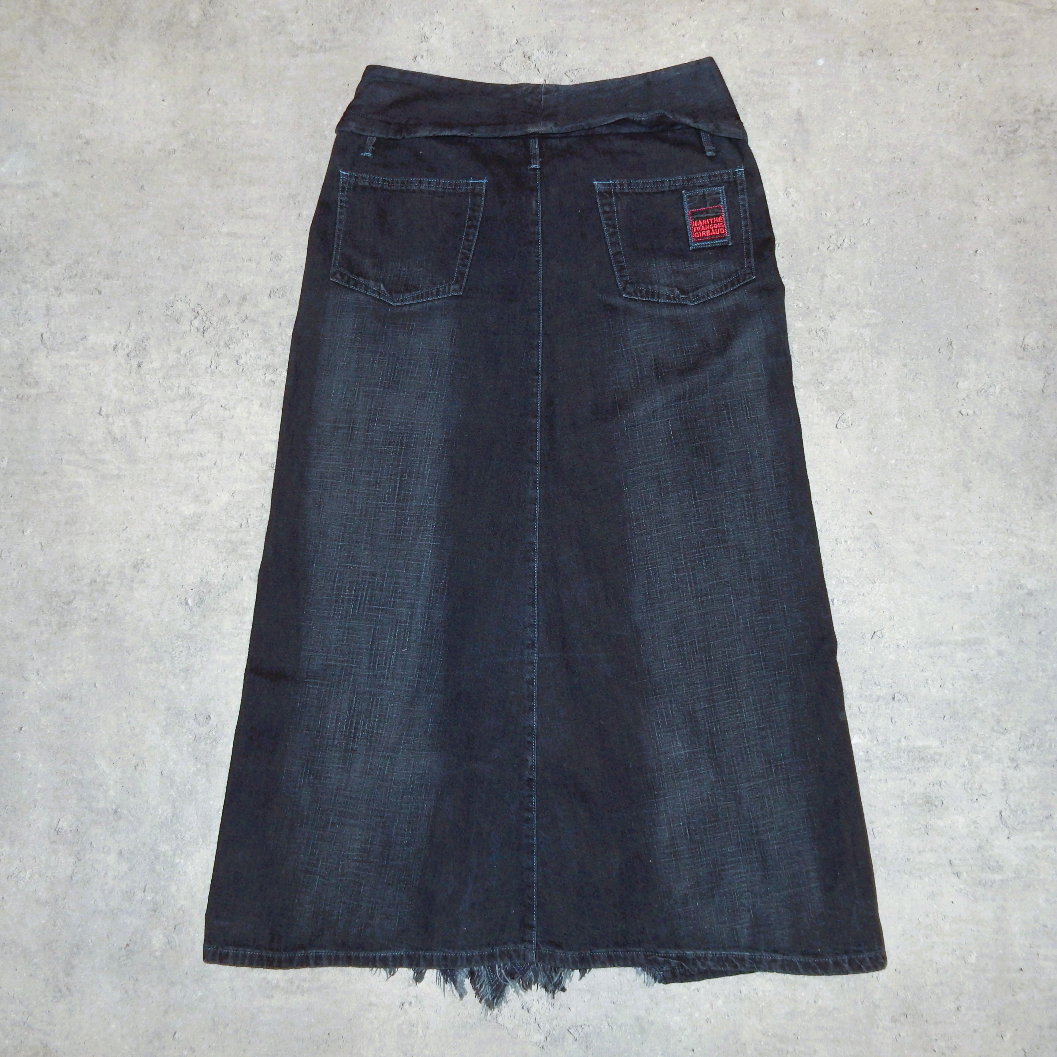 Marithe + Francois Girbaud × Vintage Marithe Francois Girbaud navy jeans maxi skirt - M Size 27" / US 4 / IT 40 - 4 Thumbnail