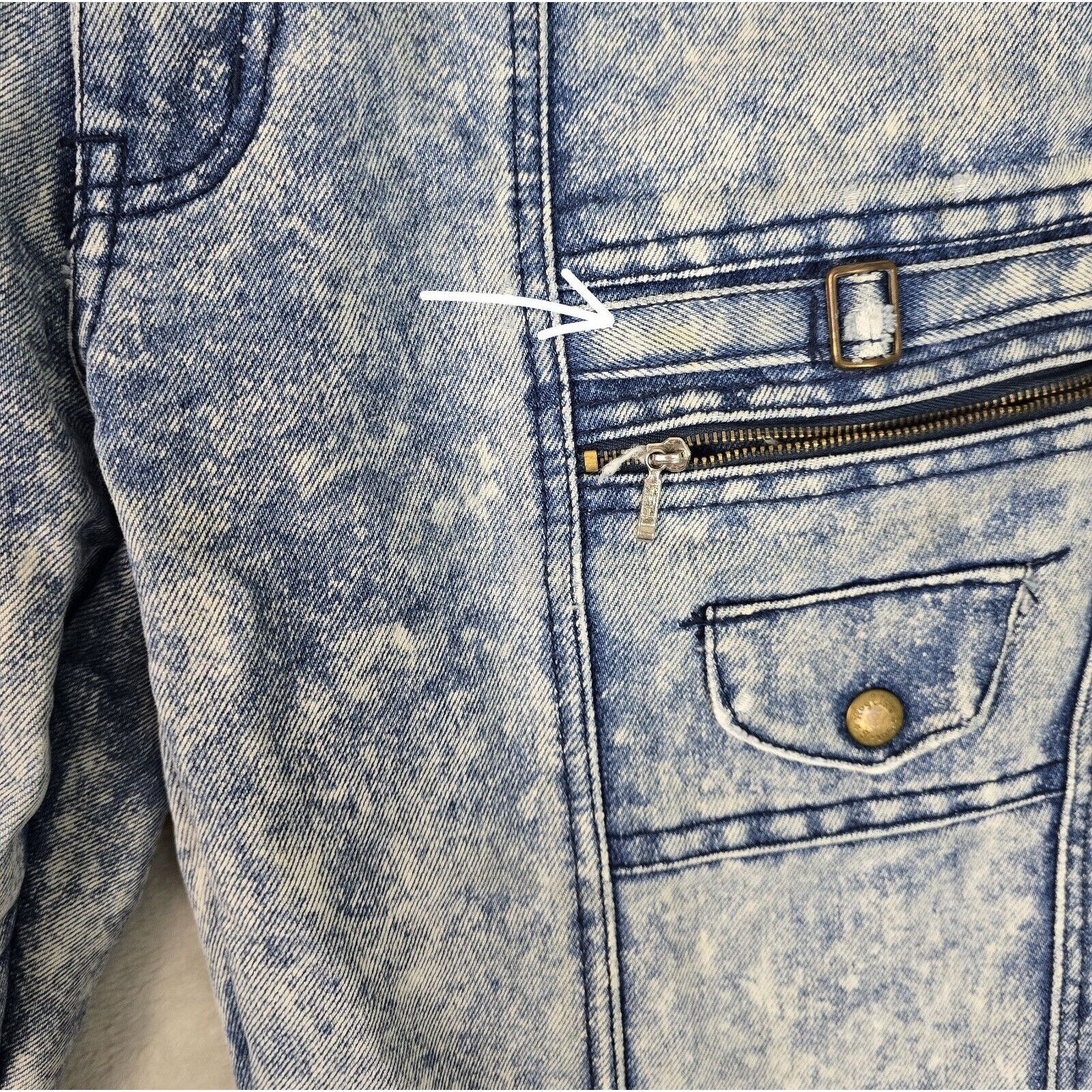 Vintage Vintage Roglins Acid Wash Blue Jeans Womens Size 33S (30x29) Size 30" / US 8 / IT 44 - 7 Thumbnail