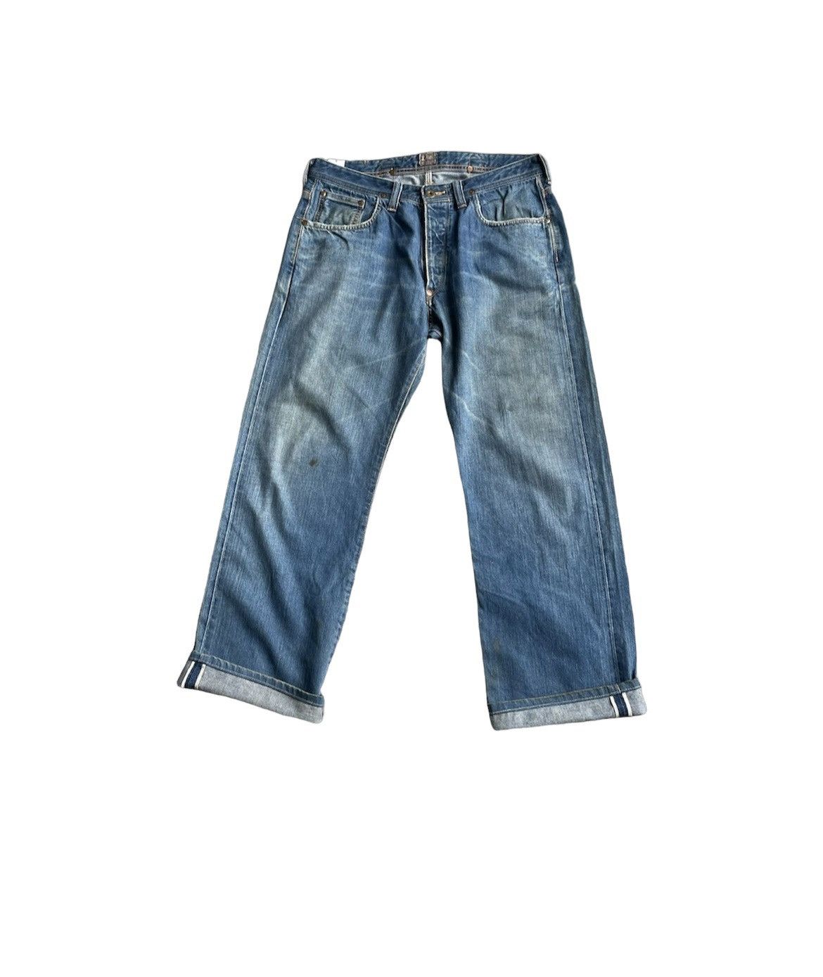 image of Lee Cowboy 101 Vintage Selvedge Denim in Blue, Men's (Size 33)