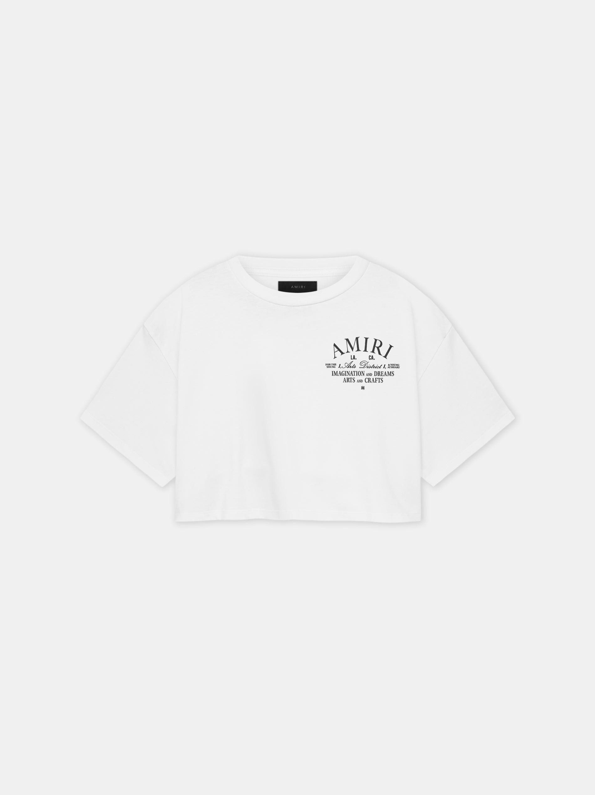 oc11z0325 Arts District Cropped T-Shirt in White