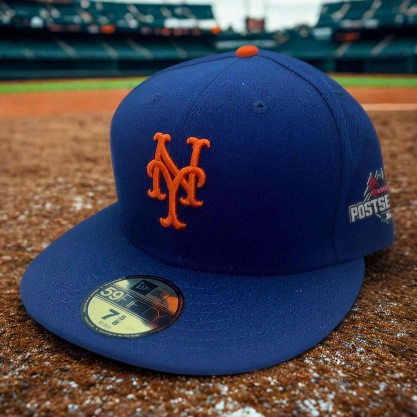 New Era New York Mets 2015 MLB Postseason Fitted Hat 7 5/8 New Era Size ONE SIZE - 14 Thumbnail