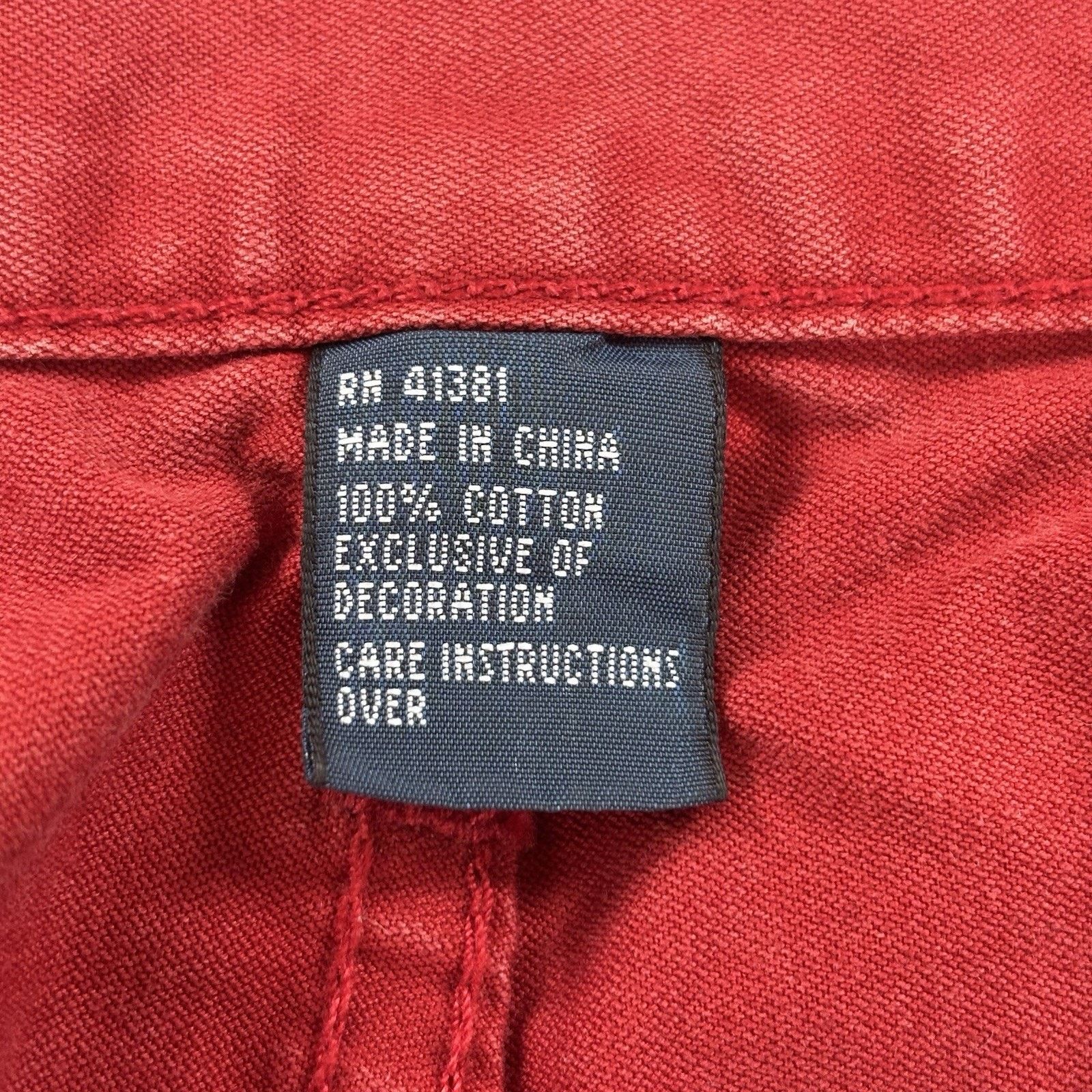 Polo Ralph Lauren Polo Ralph Lauren Red Dungarees Pants 35x32 Straight Leg Size US 35 - 5 Thumbnail
