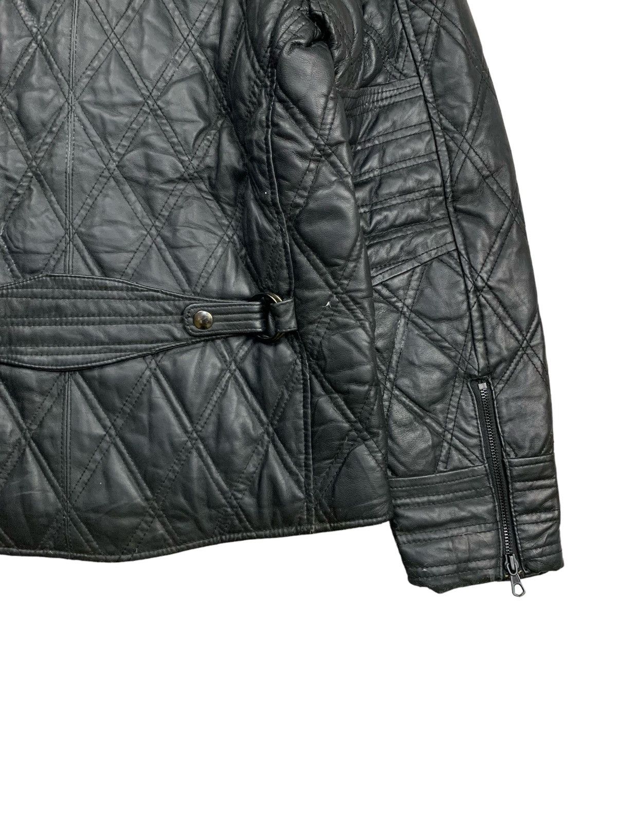 JACKROSE 2000s Luv Maison Jackrose - Diamond Pattern Leather Jacket Size US M / EU 48-50 / 2 - 10 Thumbnail