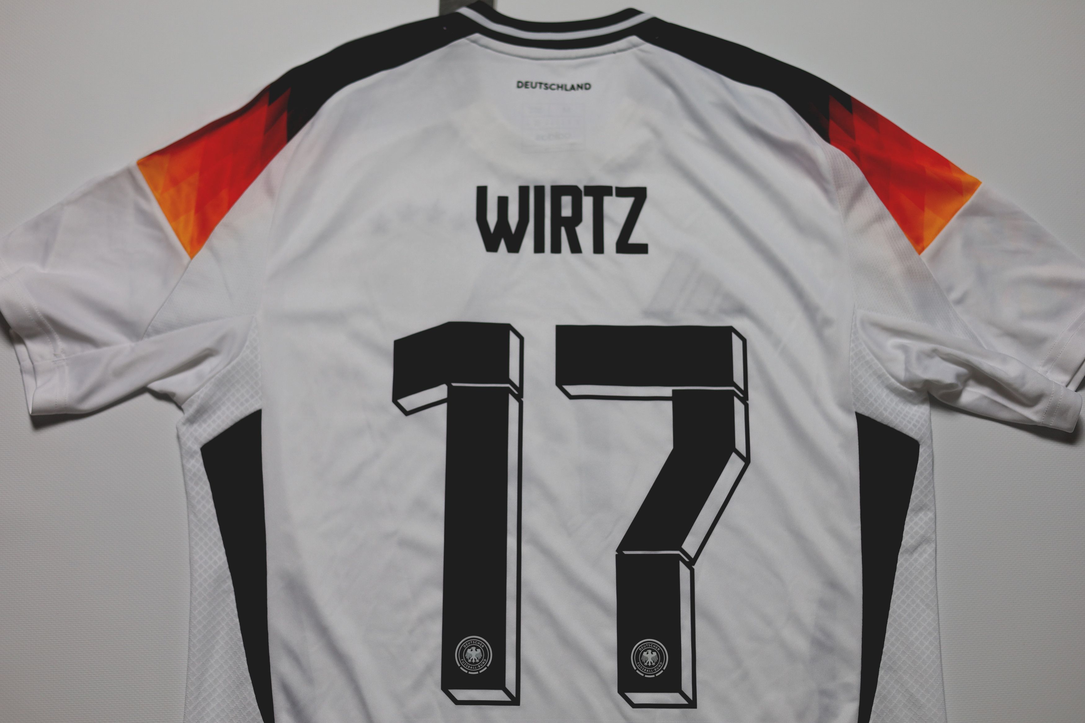 Adidas Germany 2024 2025 Home Soccer Jersey Florian Wirtz Adidas Size US M / EU 48-50 / 2 - 6 Thumbnail