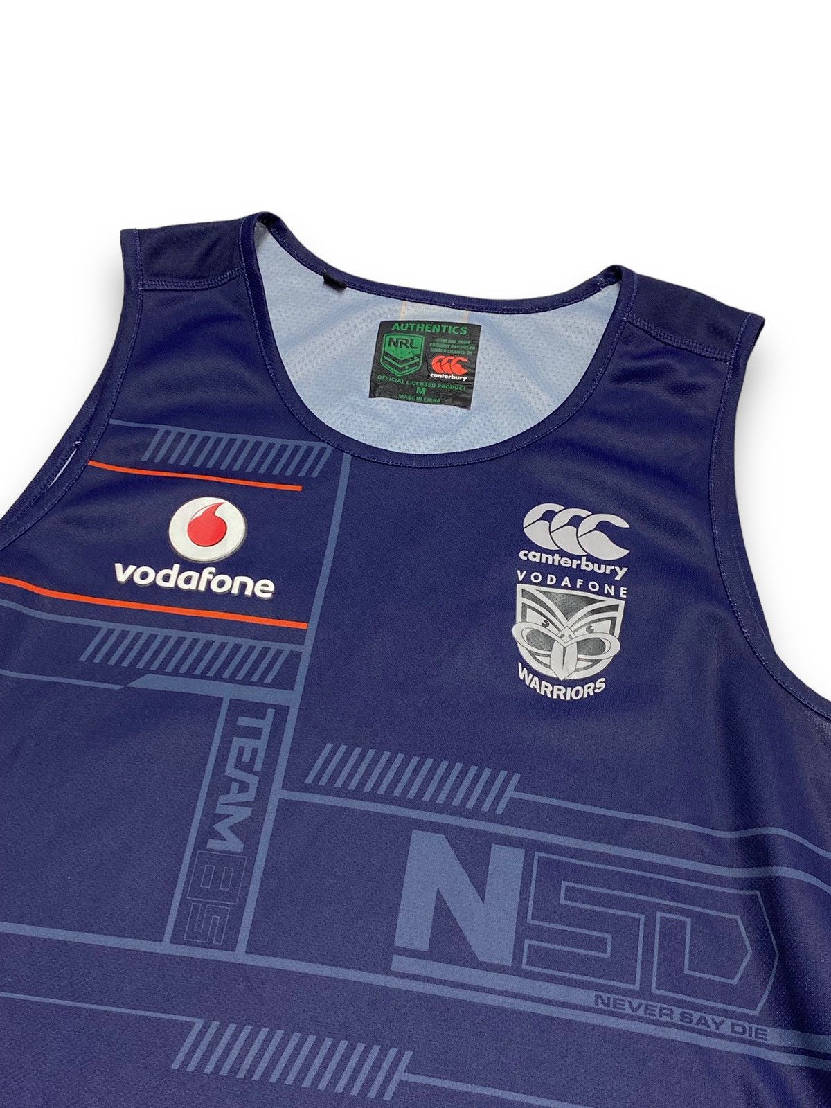 Canterbury of New Zealand 2018 Canterbury Vodafone Warriors Tank Top Jersey M Size US M / EU 48-50 / 2 - 2 Thumbnail