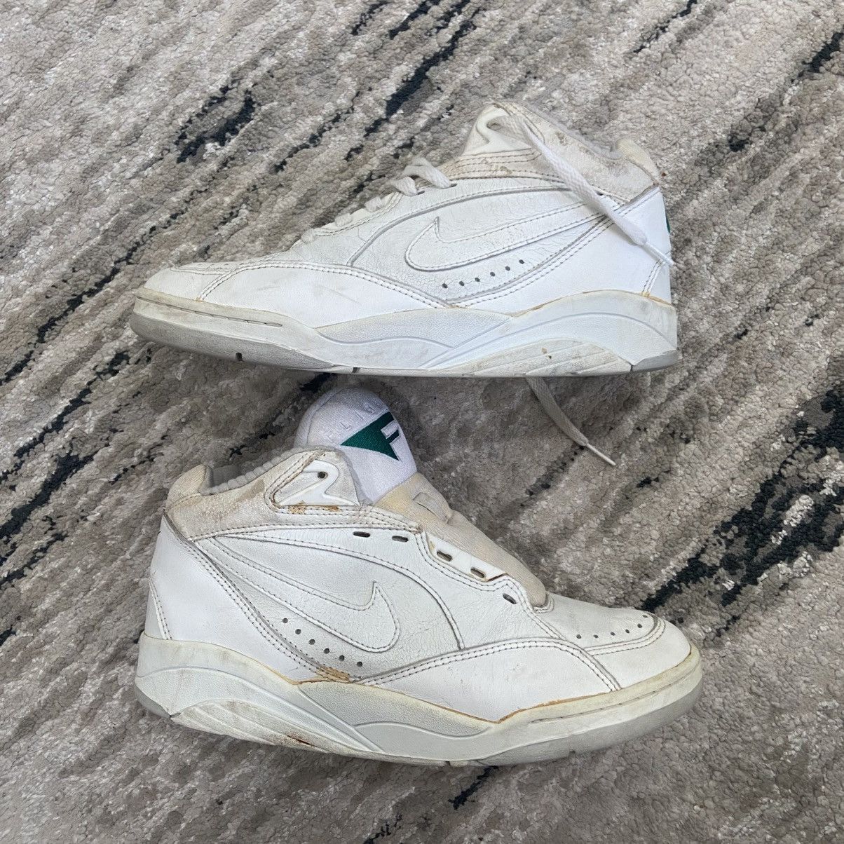 Nike × Vintage Vintage 1992 Men Nike Air Sonic Flight white grey green 9 Size US 9 / EU 42 - 2 Thumbnail
