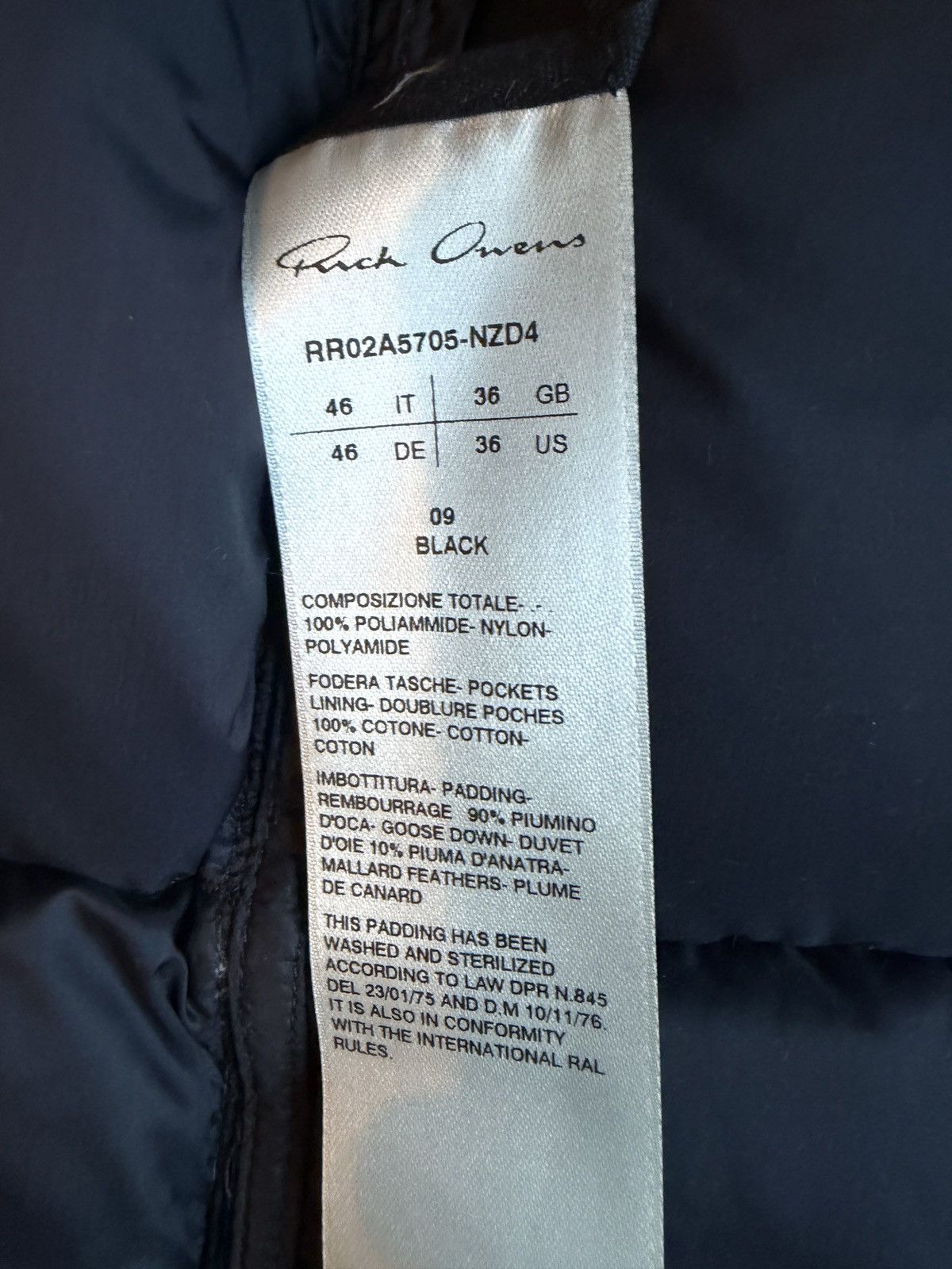 Rick Owens Rick Owens Duvet Jumbo Peter Puffer Jacket Sz 46 S Size US S / EU 44-46 / 1 - 5 Thumbnail