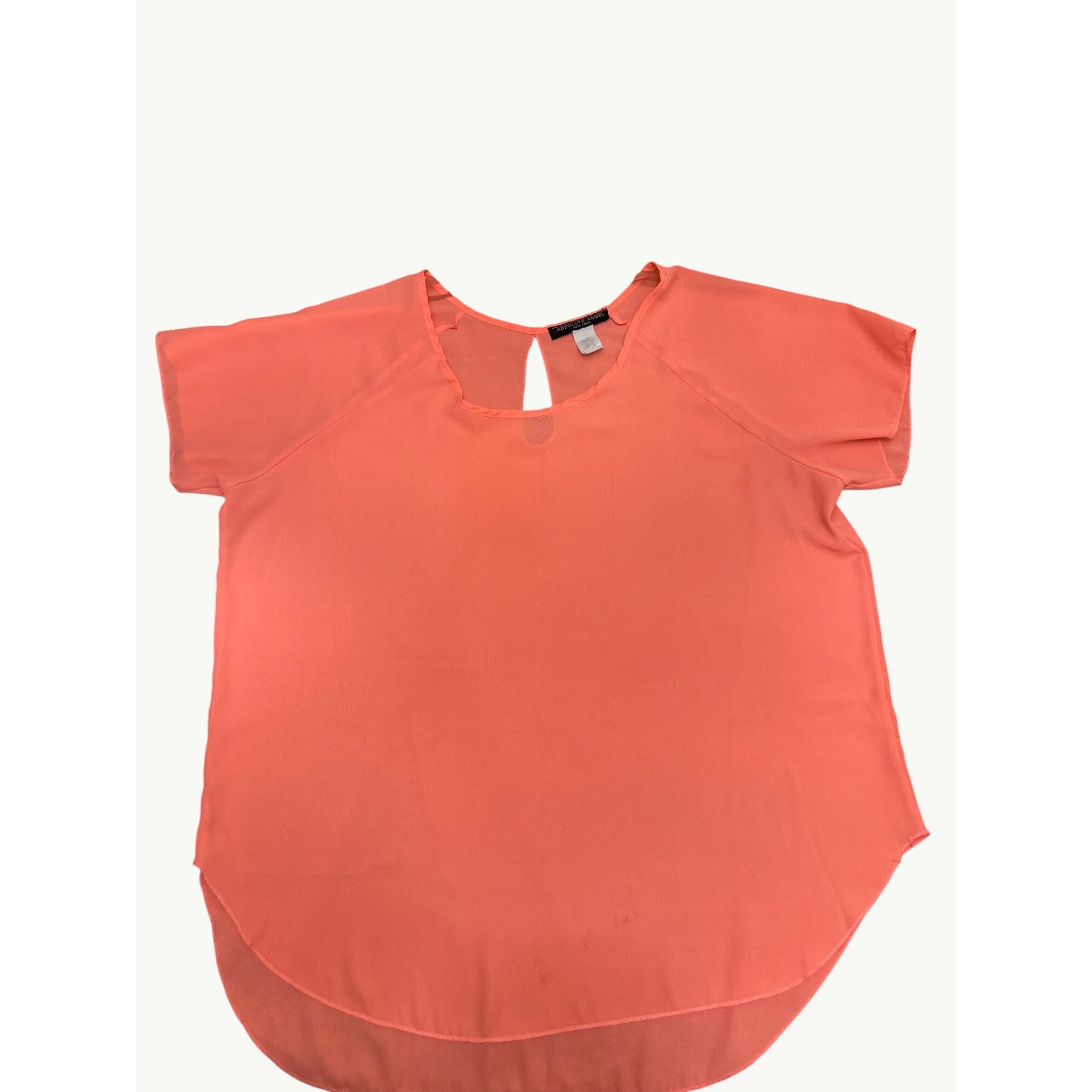 Other Absolute Angel New York Coral Sheer Blouse Medium Trendy Sty Size M / US 6-8 / IT 42-44 - 6 Thumbnail