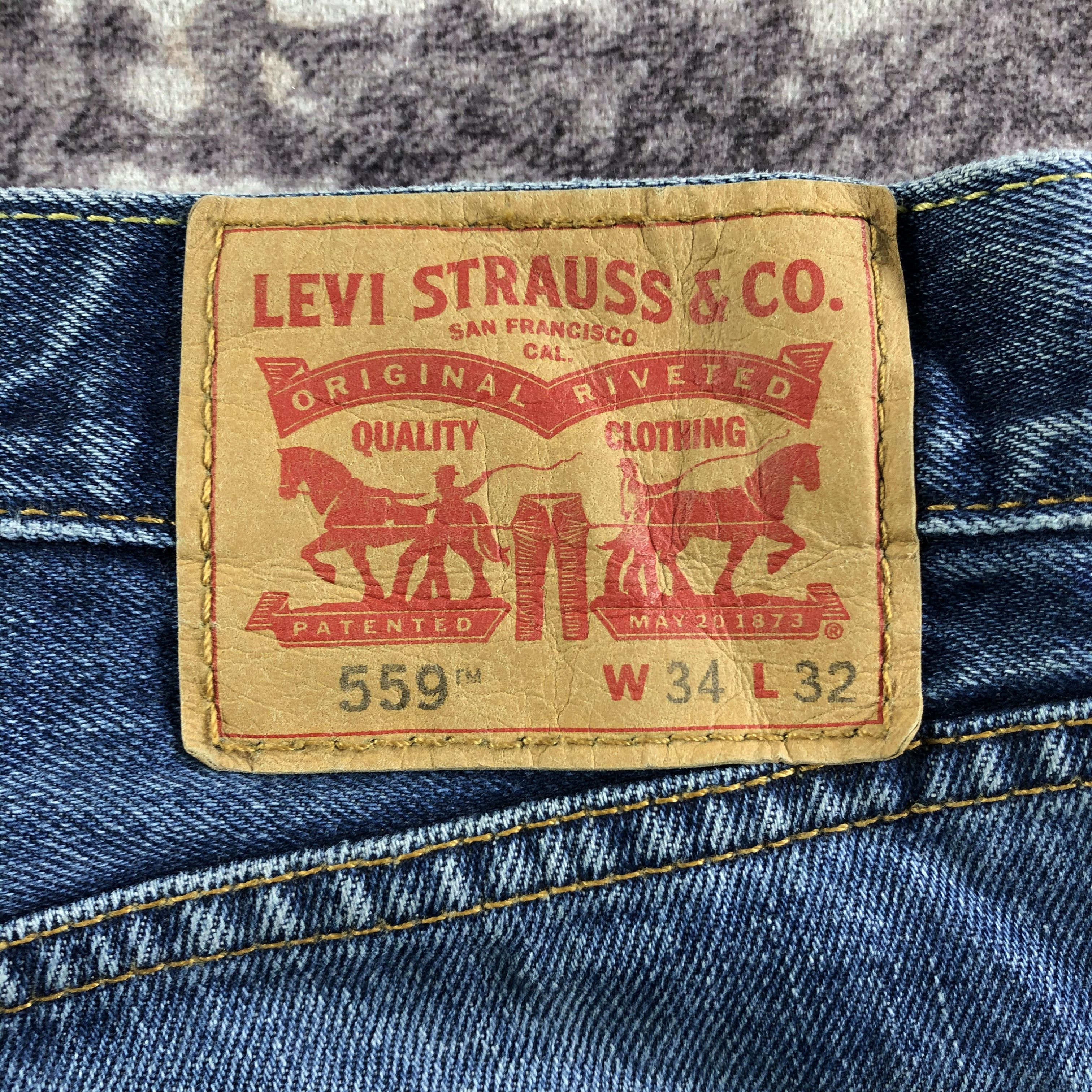 Levi's × Vintage Vintage Blue Wash Levis 559 Jeans-JM3425 Size 37" - 5 Thumbnail