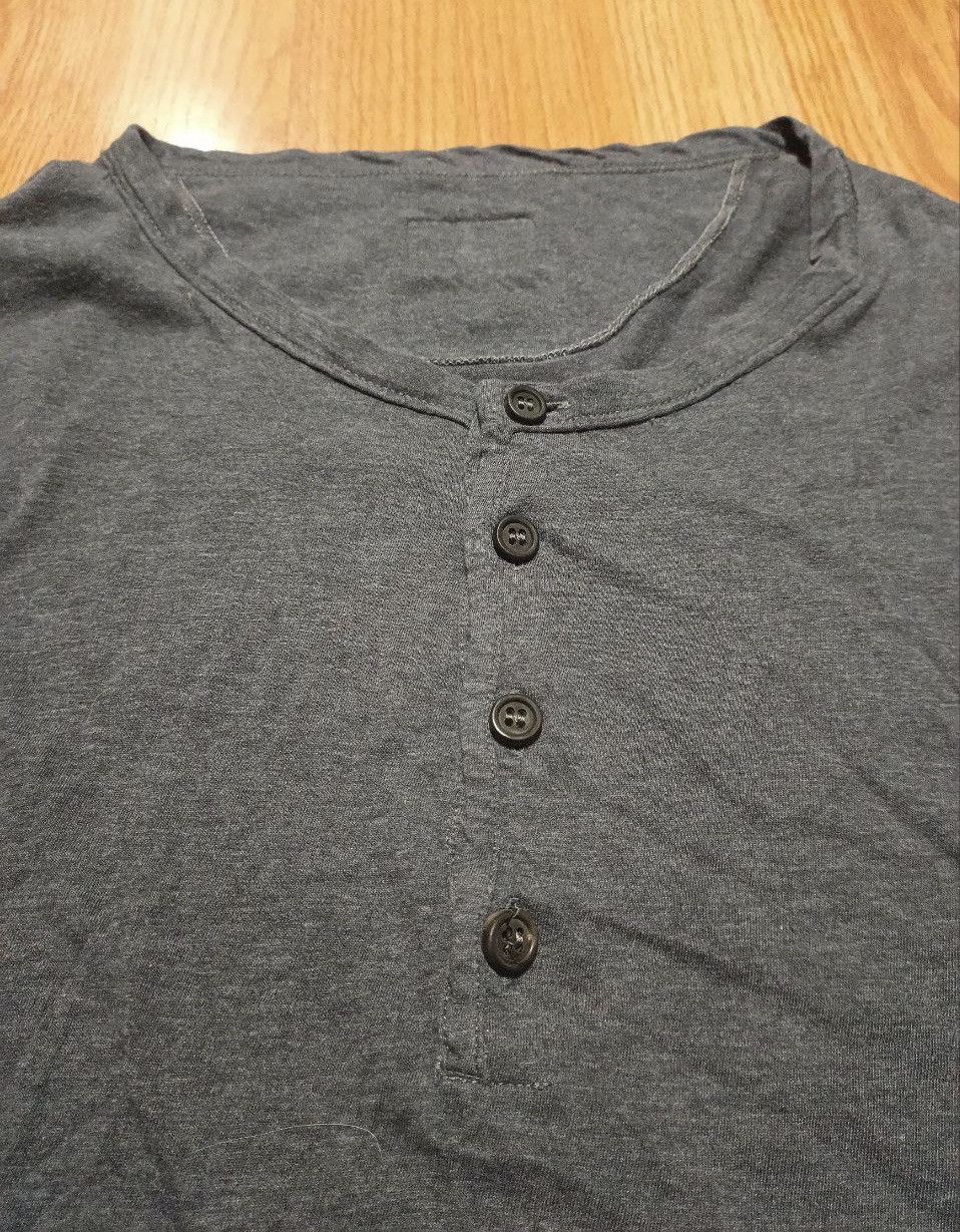 Dolce & Gabbana Dolce & Gabbana Henley Long Sleeve Top Grey Size US XL / EU 56 / 4 - 9 Thumbnail