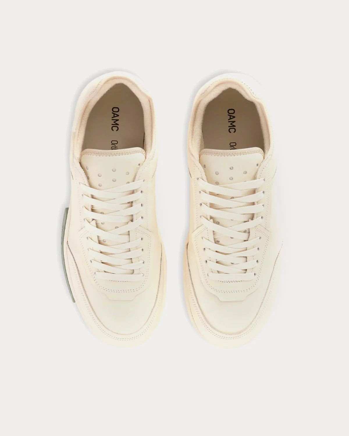 OAMC o1y0225 Logo Low-Top Sneakers in Off White Size US 7 / EU 40 - 3 Thumbnail