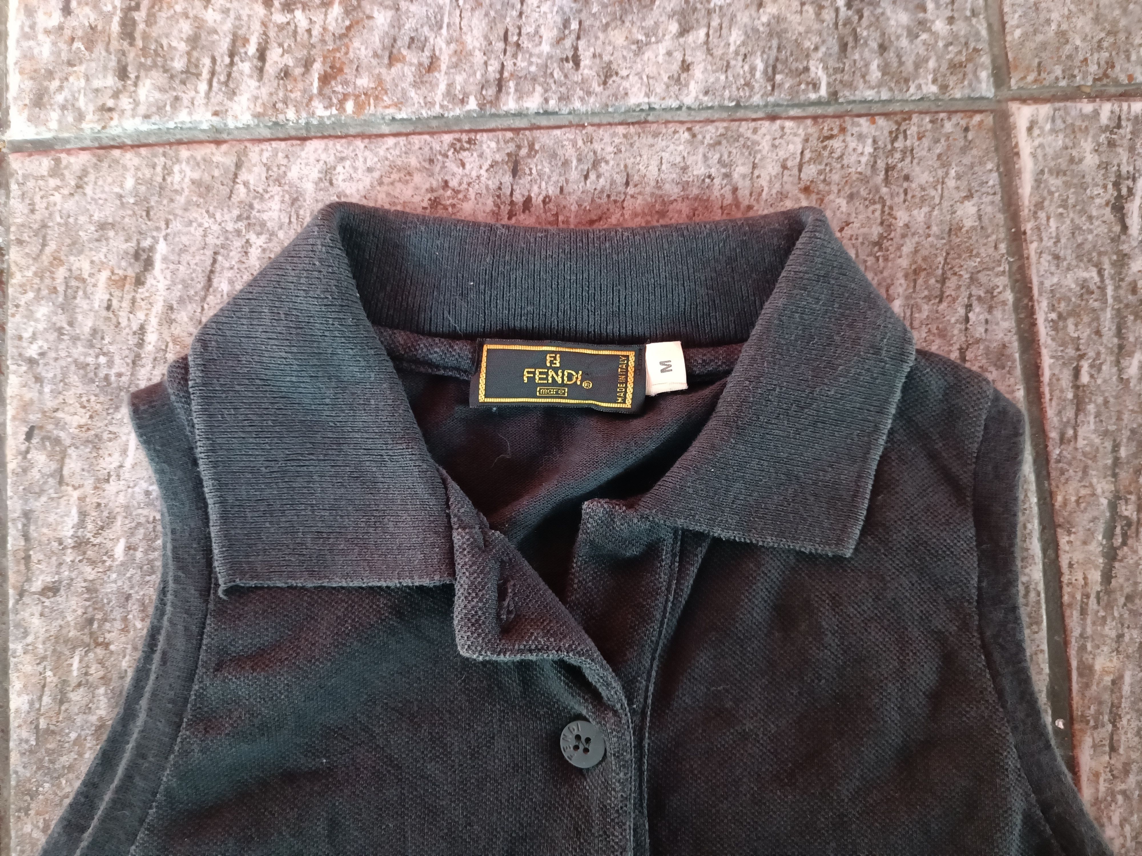Fendi vintage 90s fendi sleeveless polo shirt Size US S / EU 44-46 / 1 - 2 Thumbnail