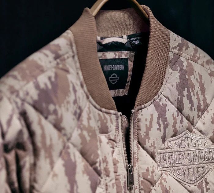 Harley Davidson Harley Davidson Quilted Park Jacket Camouflage Size US L / EU 52-54 / 3 - 4 Thumbnail
