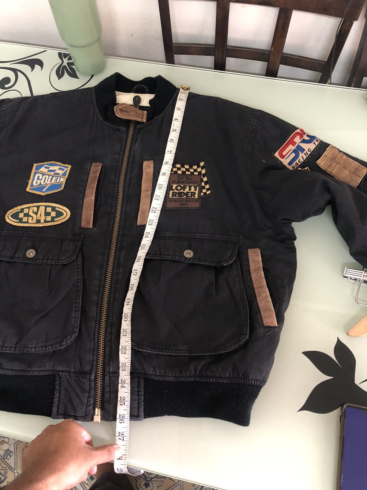 Vintage Vintage SRC Racing Team Hi-Tech Multi Patches Bomber Jacket Size US L / EU 52-54 / 3 - 20 Thumbnail
