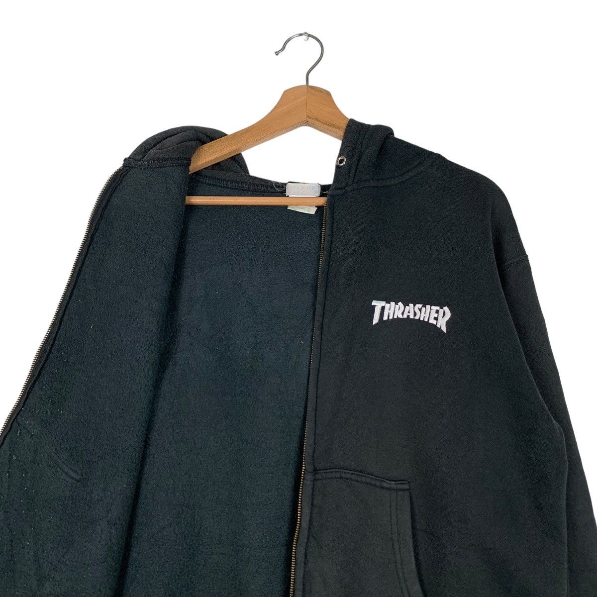 Thrasher Trashed THRASHER Big Logo Zipper Hoodies #0707-C32 Size US M / EU 48-50 / 2 - 11 Thumbnail