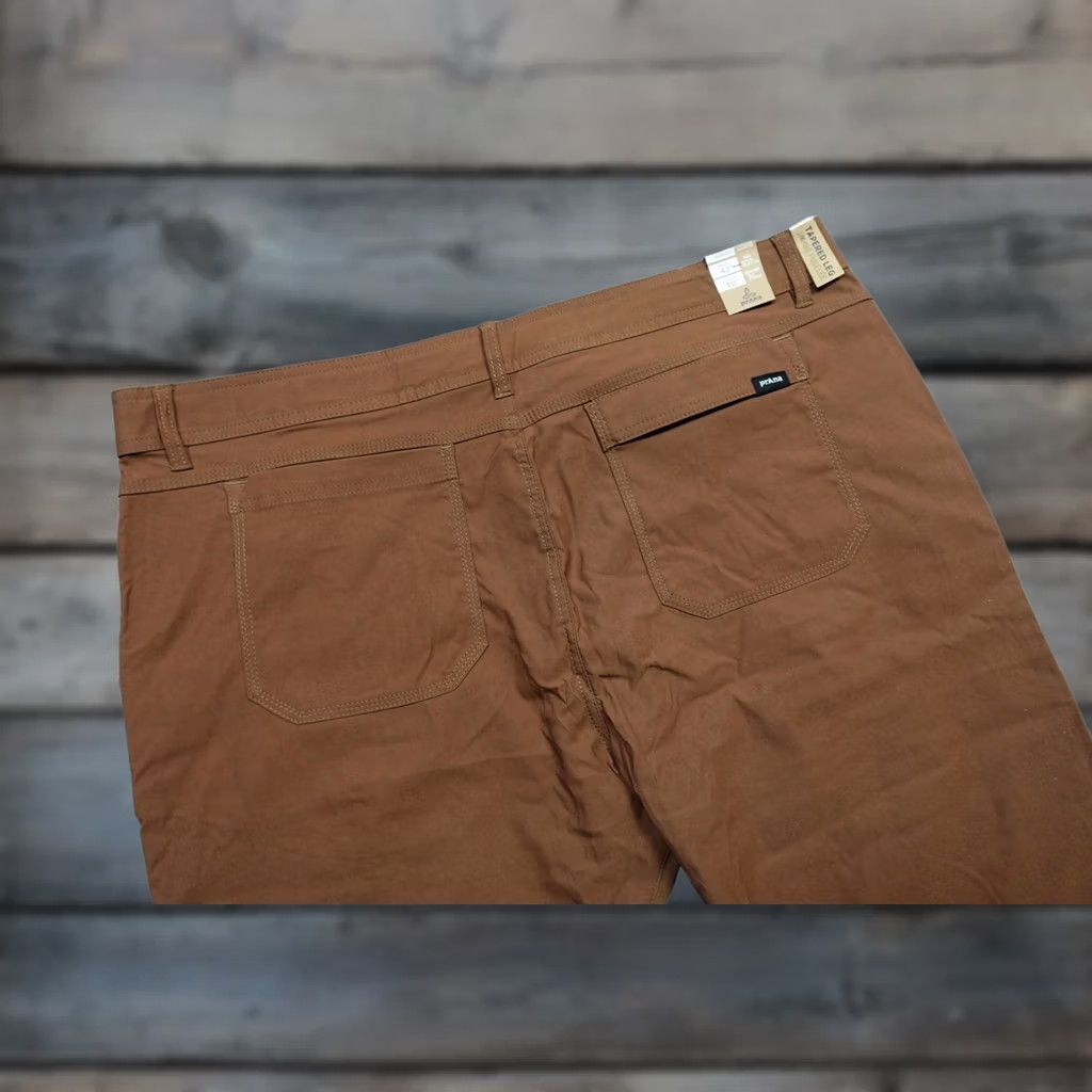 Prana PrAna Cargo Pants Mens 42x30 Brown Slim Fit Tapered Leg Casual Outdoor NWT Size US 42 / EU 58 - 1 Thumbnail