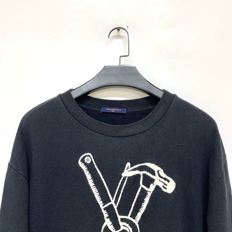 Louis Vuitton Louis Vuitton size 4l Black Hammer sweatshirt Size US M / EU 48-50 / 2 - 3 Thumbnail