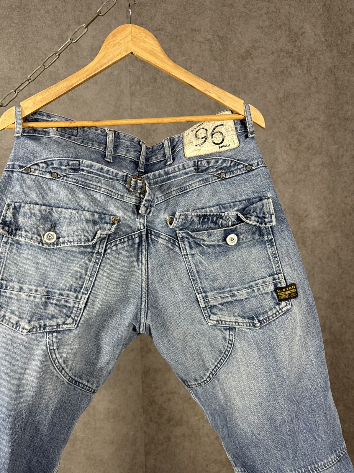 G-Star G Star Raw vintage biker jeans Size US 34 / EU 50 - 7 Thumbnail