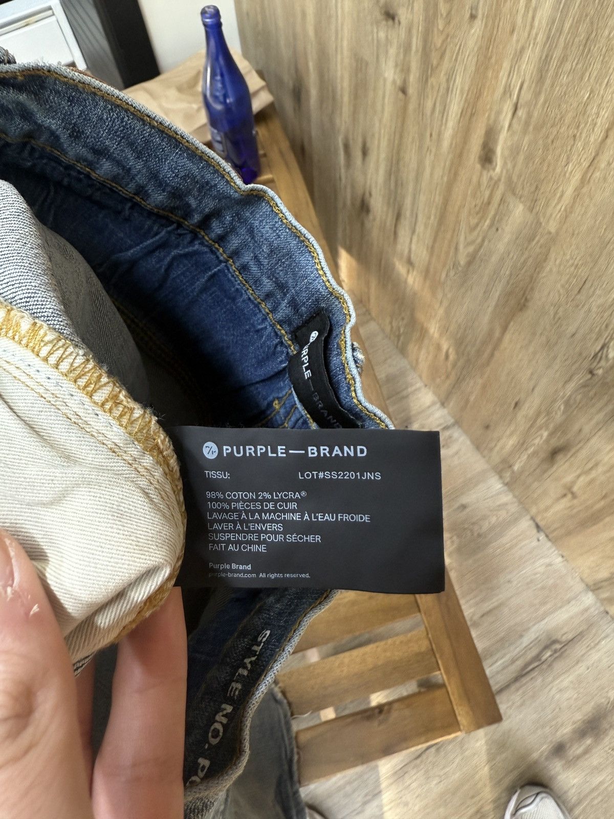 Purple Brand Purple Splatter Jeans Size US 31 - 13 Thumbnail
