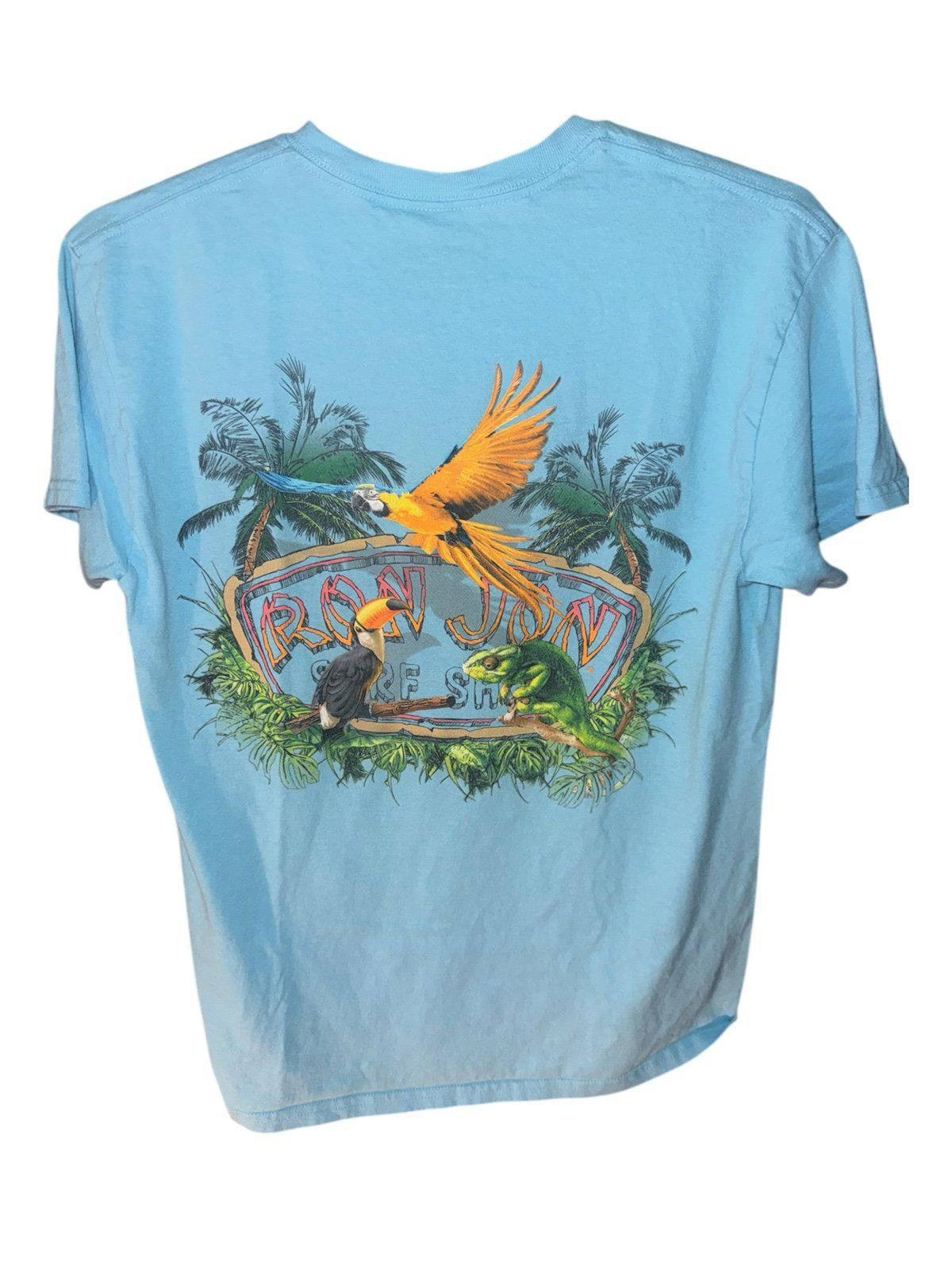 Ron Jon Surf Shop Y2K VNTG Ron Jon Surf Shop Jungle Birds Tee Rare Sz M Size US M / EU 48-50 / 2 - 1 Thumbnail
