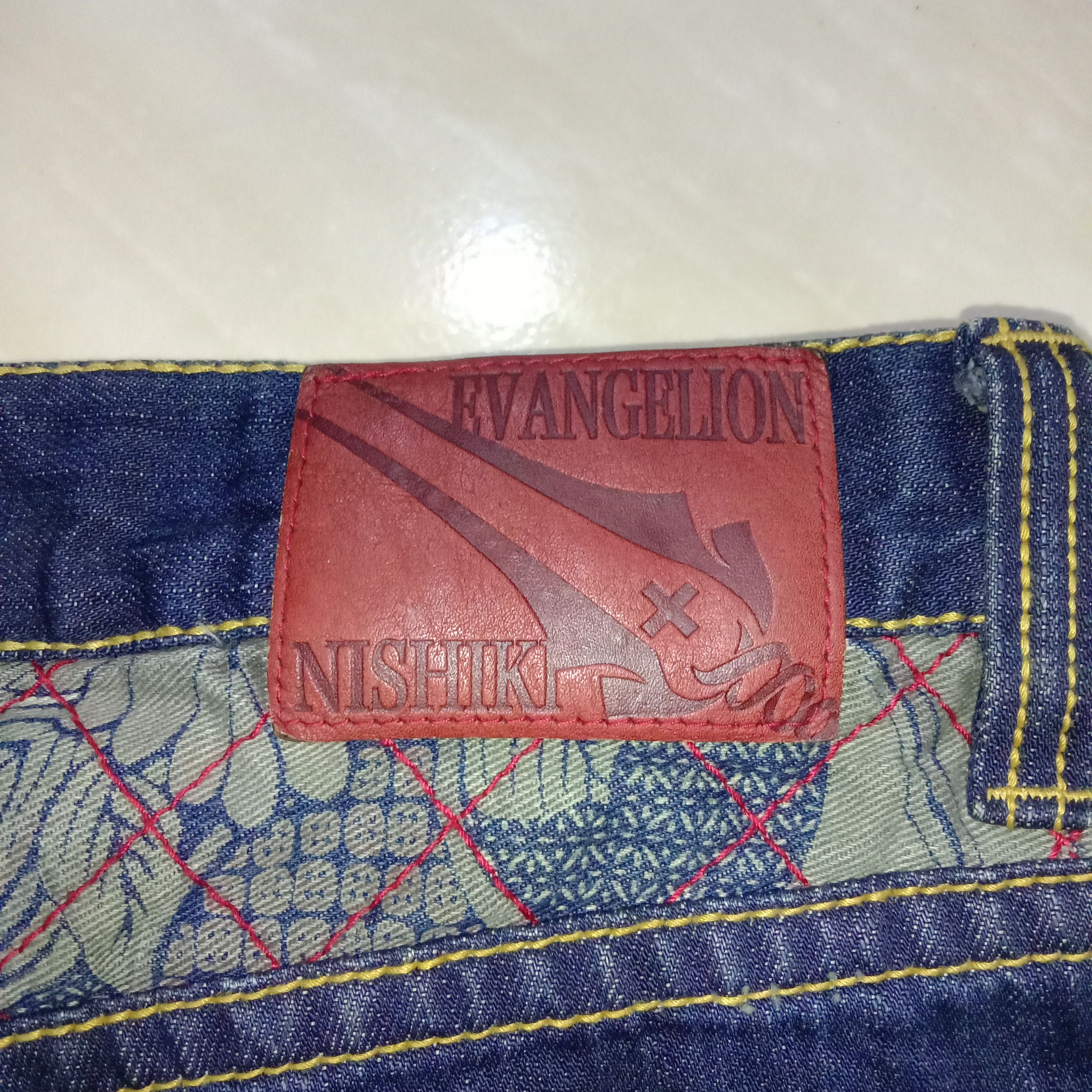 Anime × Cartoon Network × Japanese Brand Jeans Nishiki x Neon Genesis Evangelion Anime Manga Rare 00s Size US 32 / EU 48 - 11 Thumbnail
