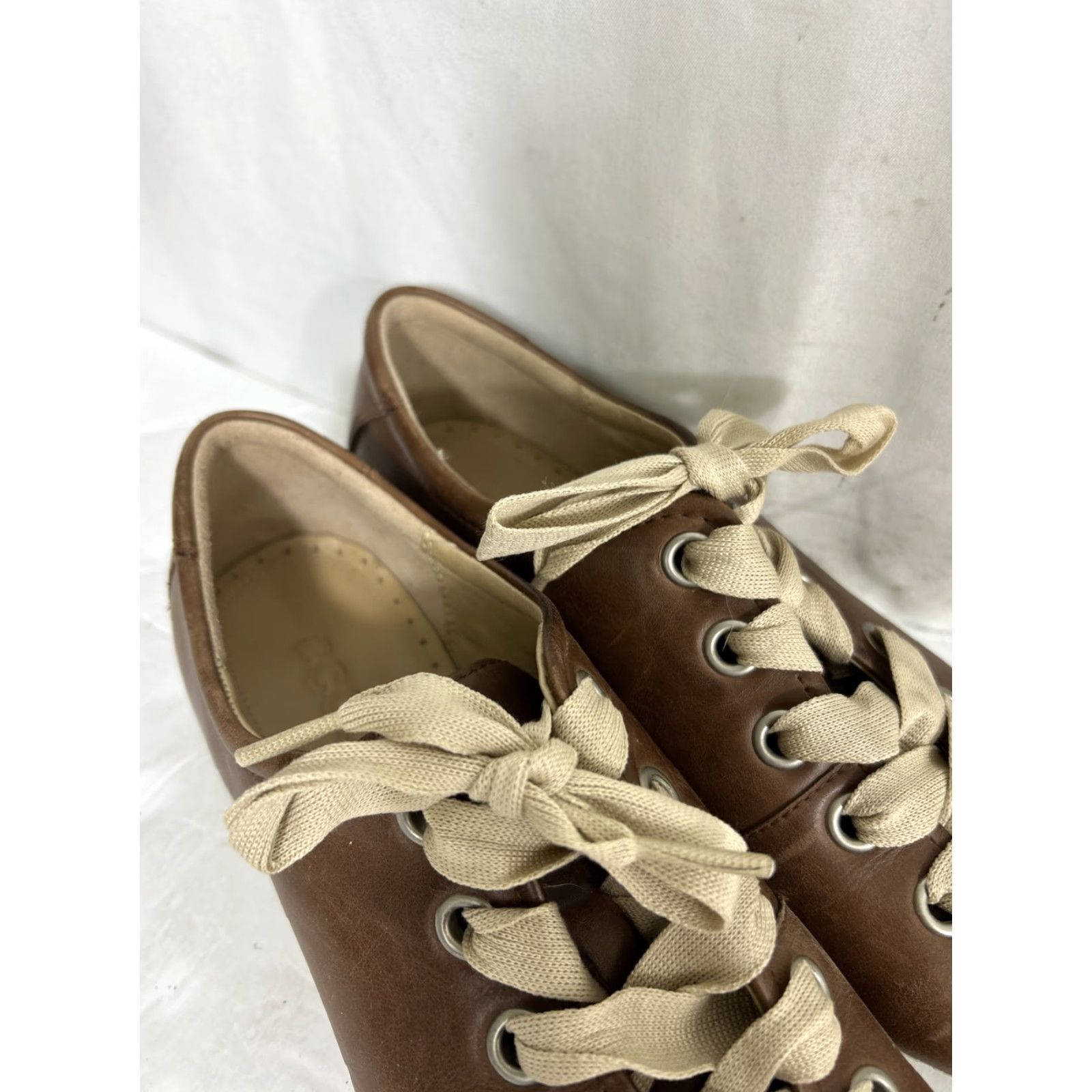 Ecco ECCO Chase Tie Sneaker Leather Low Top Brown Womens 5.5 US 36 EU Shoes Lace Up Size M / US 6-8 / IT 42-44 - 3 Thumbnail