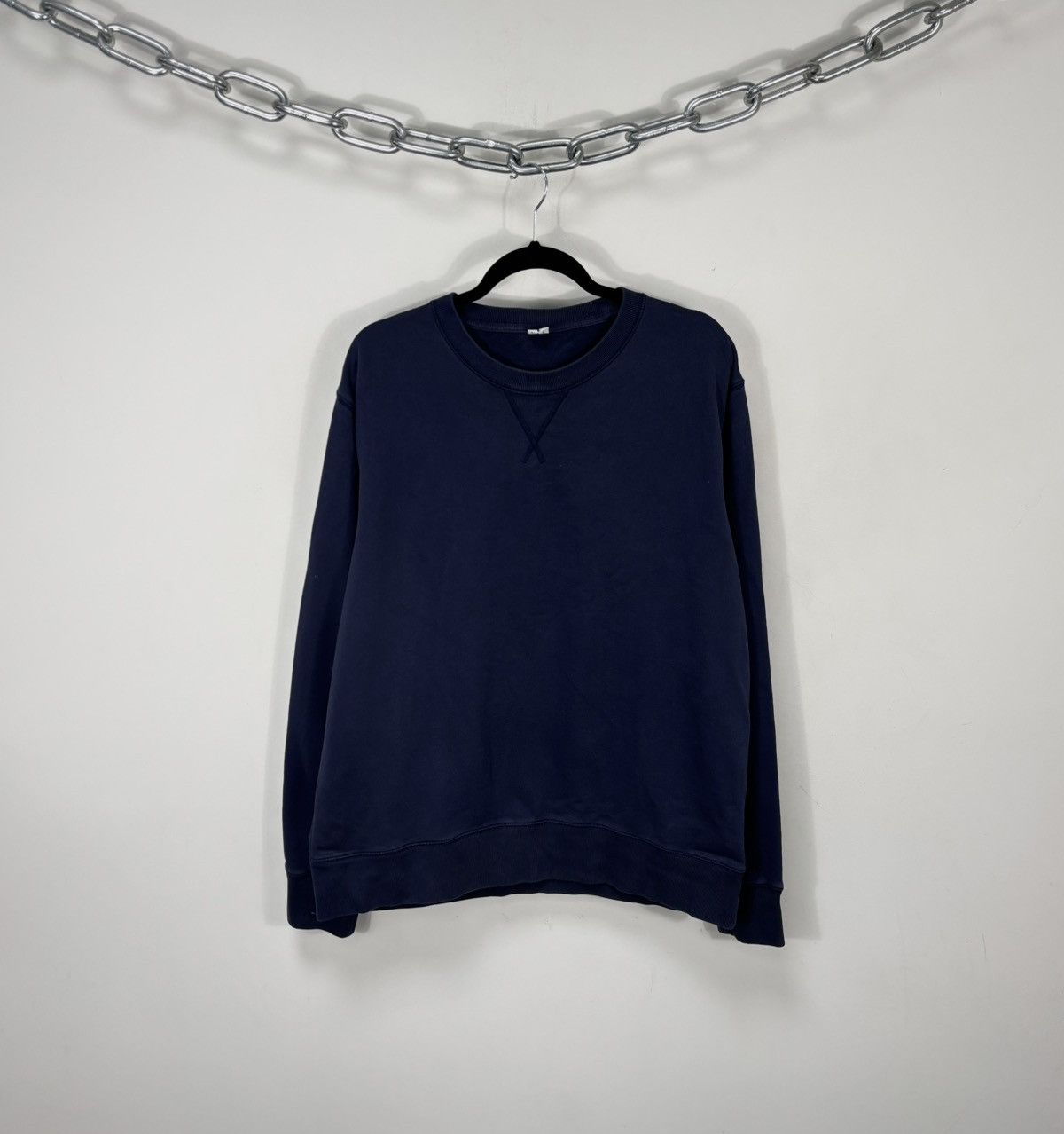 Arket Arket Men’s Navy Blue Cotton Classic Basic Sweatshirt Size US XL / EU 56 / 4 - 1 Thumbnail