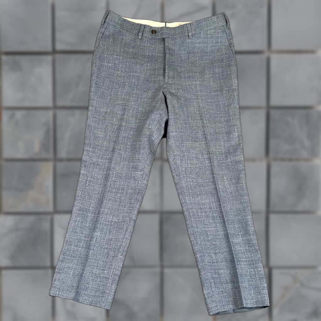Suit Supply Dress Pants Mens 32 Short Blue Wool Linen Silk Blend Dress Pants Mens 32 Blue Wool Linen Silk Blend Cap?
