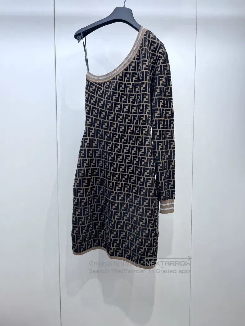 Other Fendi Monogrammed Knit Shift Dress Size M / US 6-8 / IT 42-44 - 2 Thumbnail