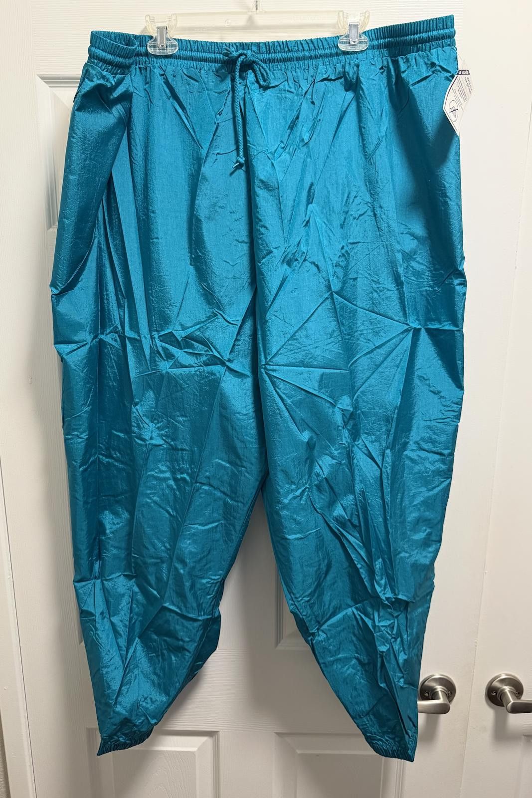 Designer Teal Bridge Gate/ Ridge Gate Track Pants 4X – NWT Vintage Size 30" / US 8 / IT 44 - 5 Thumbnail