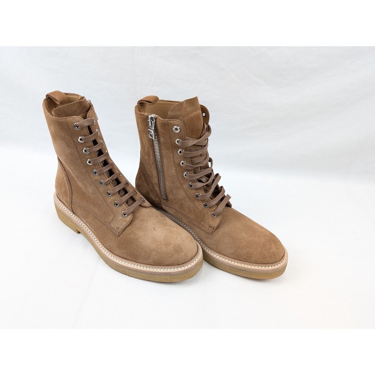 Amiri o1rshd1 Combat Crepe Sole Boots in Brown/Natural Size US 11.5 / EU 44-45 - 11 Thumbnail