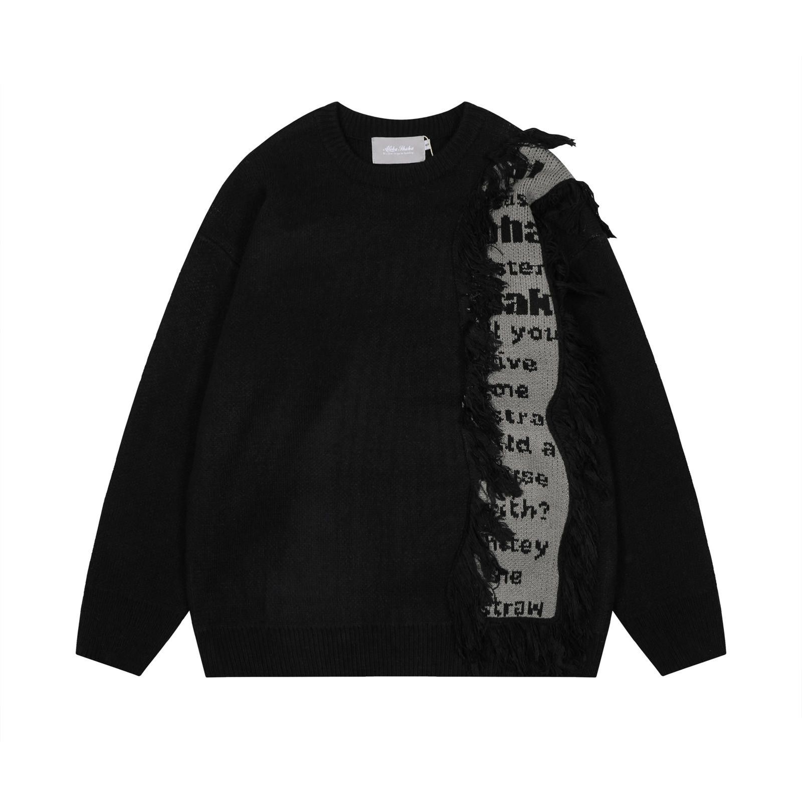 Vintage Crew Graphic Patchwork Knit Sweater Size US M / EU 48-50 / 2 - 5 Thumbnail