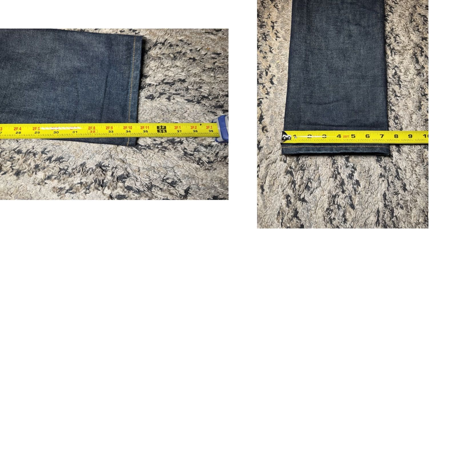 Gustin GUSTIN Jeans 32x34.5 Dark Blue #75 Japanese Selvedge Denim Slim 116699 Mens Regular Blue Size US 32 / EU 48 - 10 Thumbnail