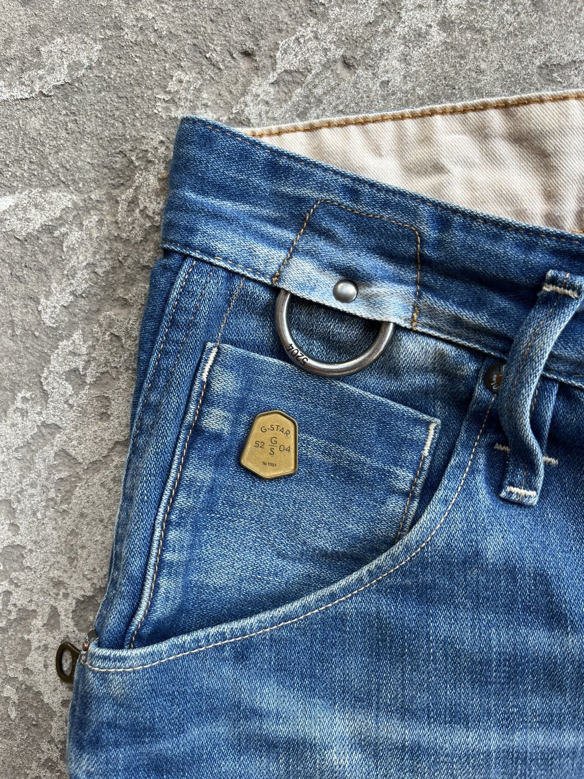 G-Star × Japanese Brand Faded Distressed G Star Taw Arc 3D Loose Tapered Jeans Pants Size US 31 - 13 Thumbnail