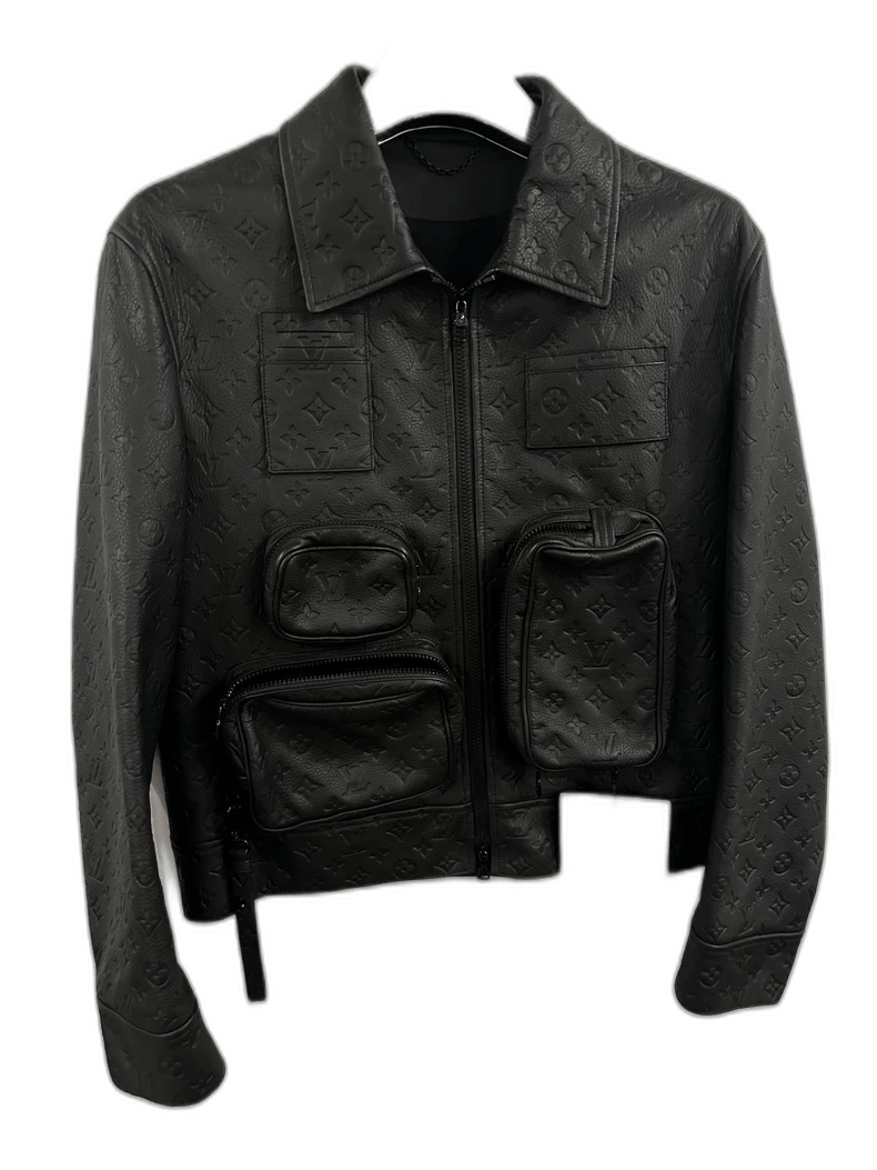 Louis Vuitton LV Monogram Tactical Leather Jacket Size US L / EU 52-54 / 3 - 1 Thumbnail